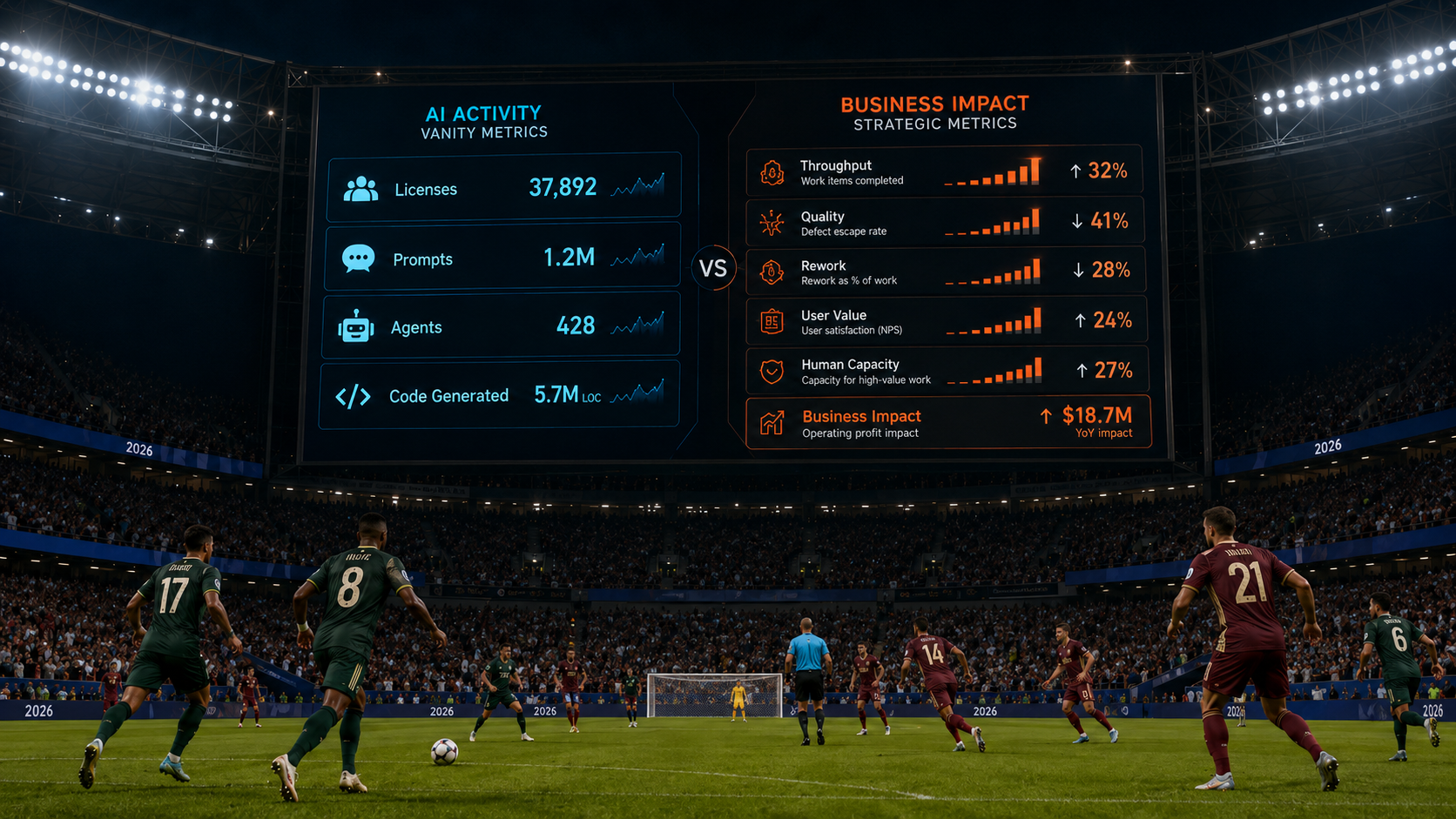 The AI Scoreboard cover: World Cup lessons for AI adoption