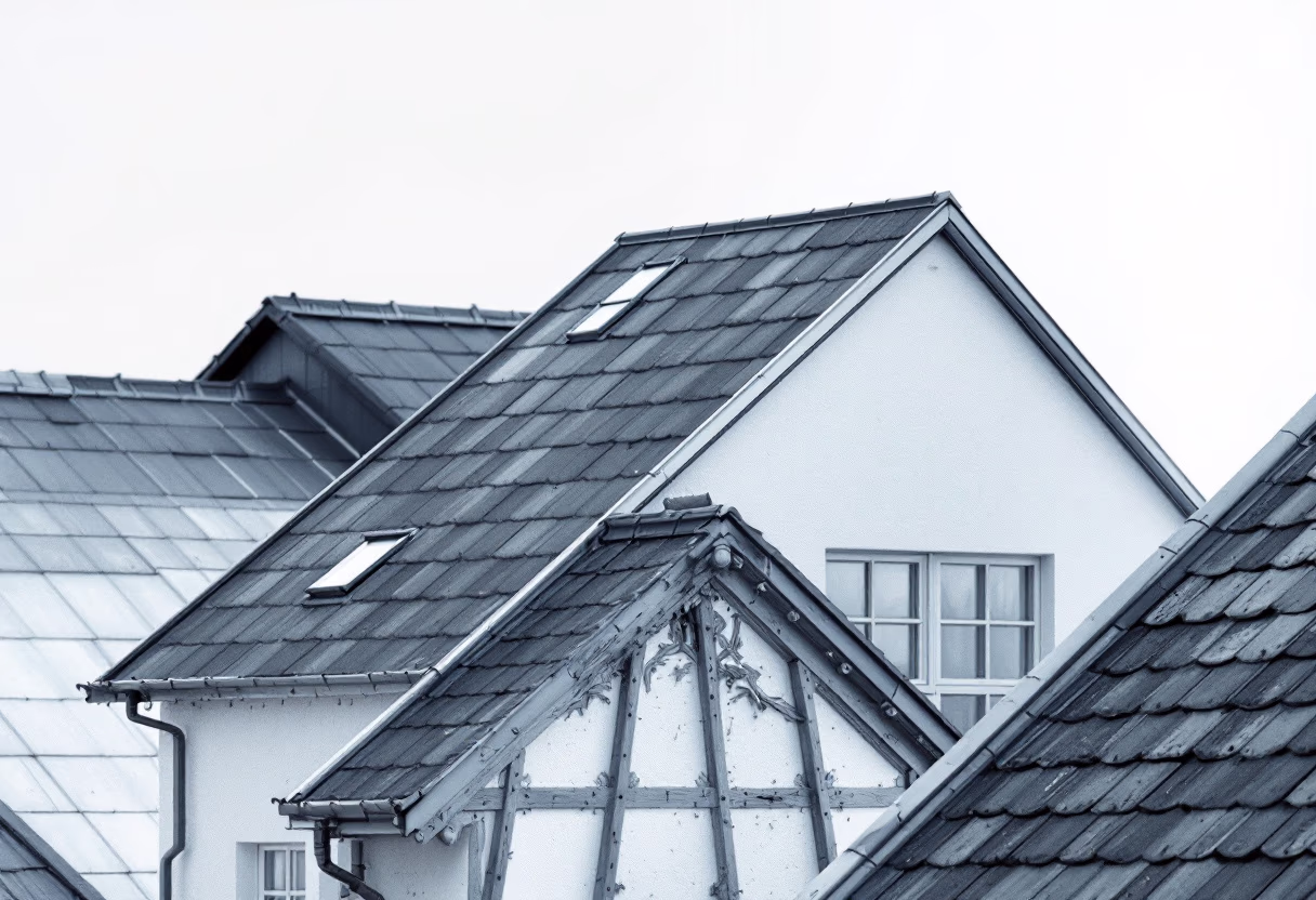 image of housing project roofs