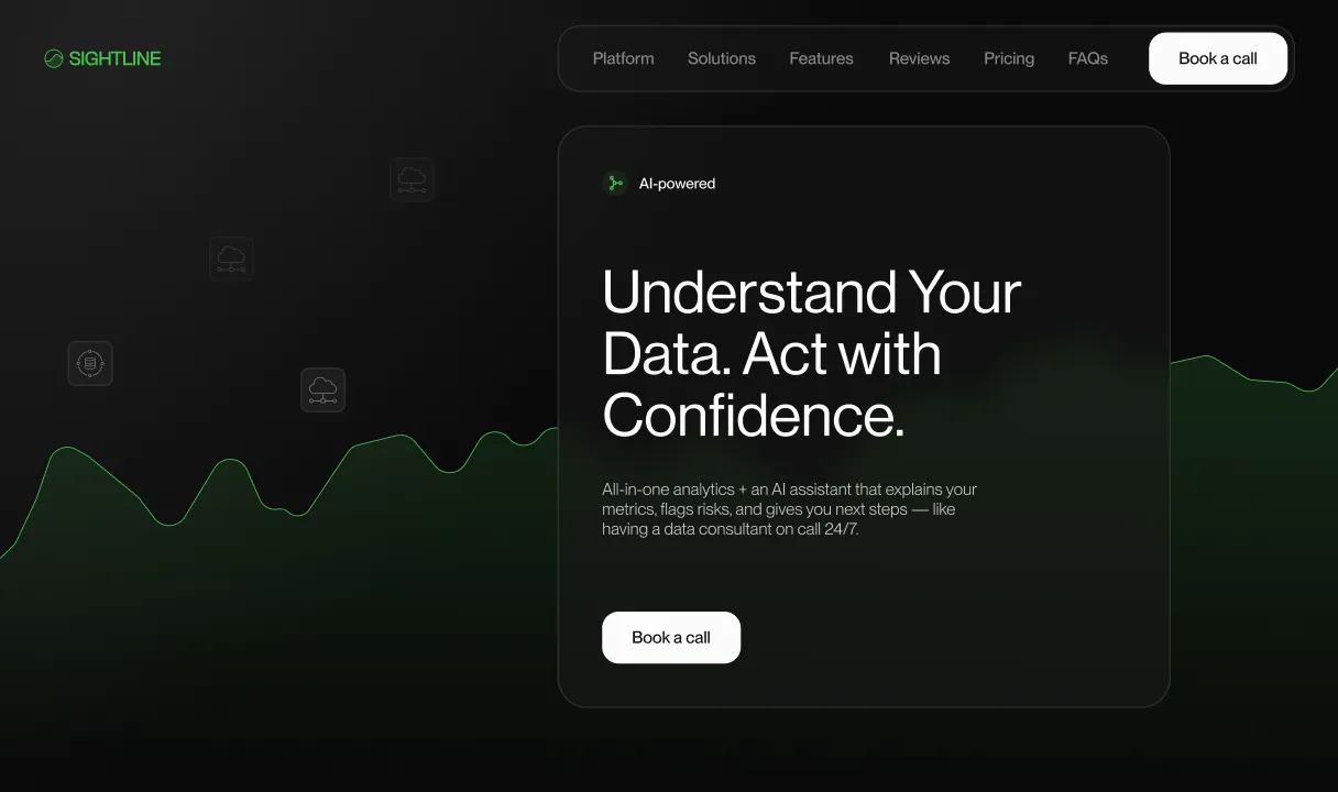SaaS landing page hero section design