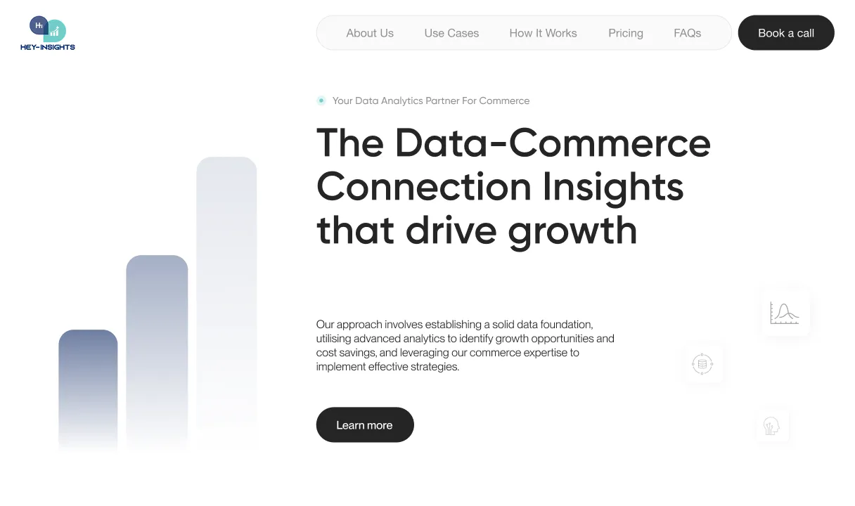 SaaS landing page hero section design