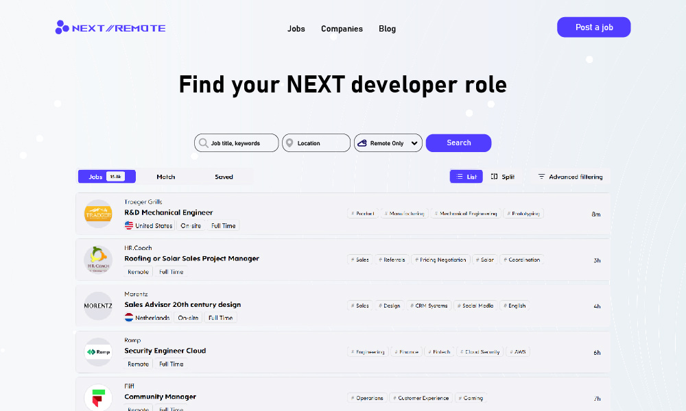 Courier US job board