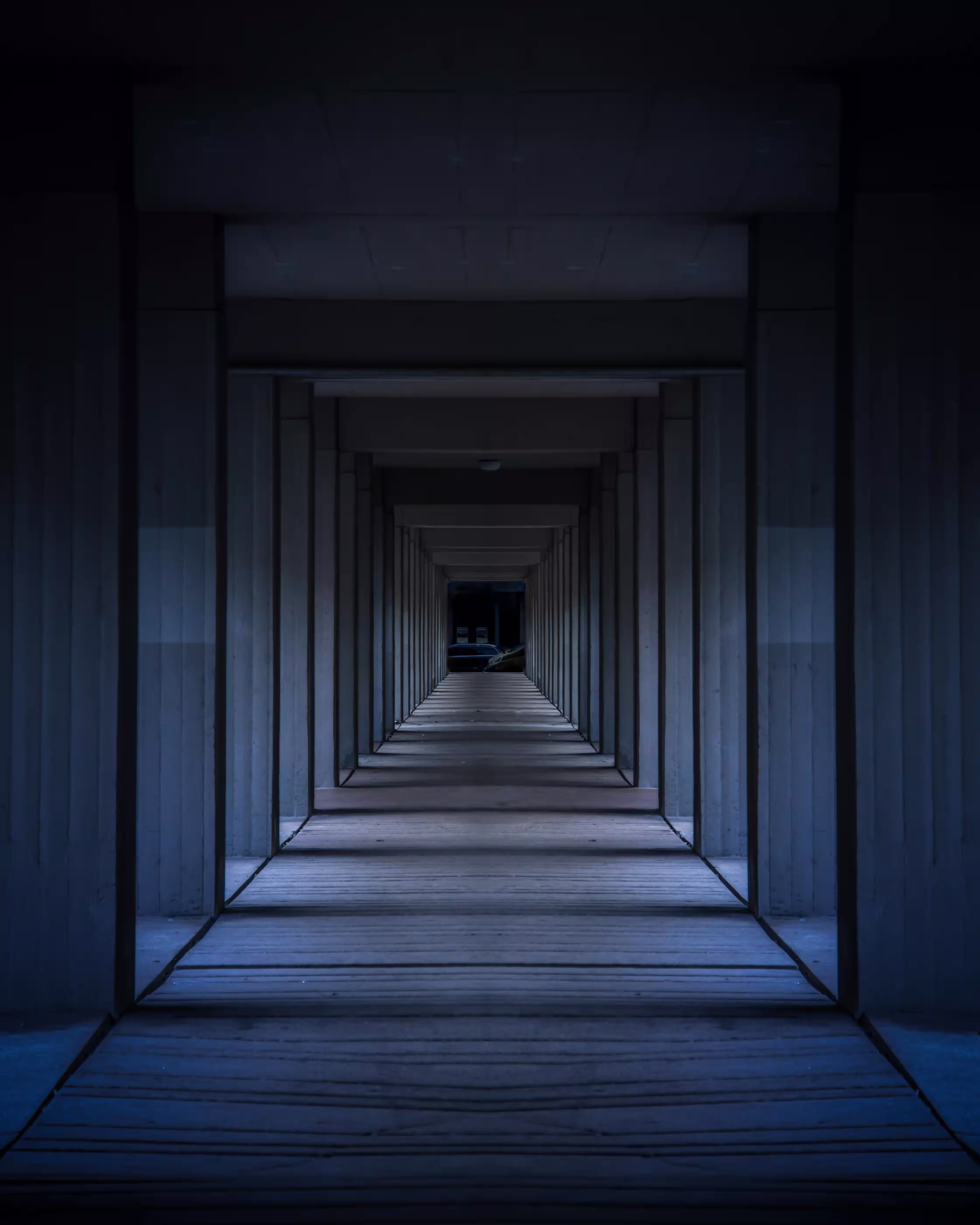 Gray Concrete Building.