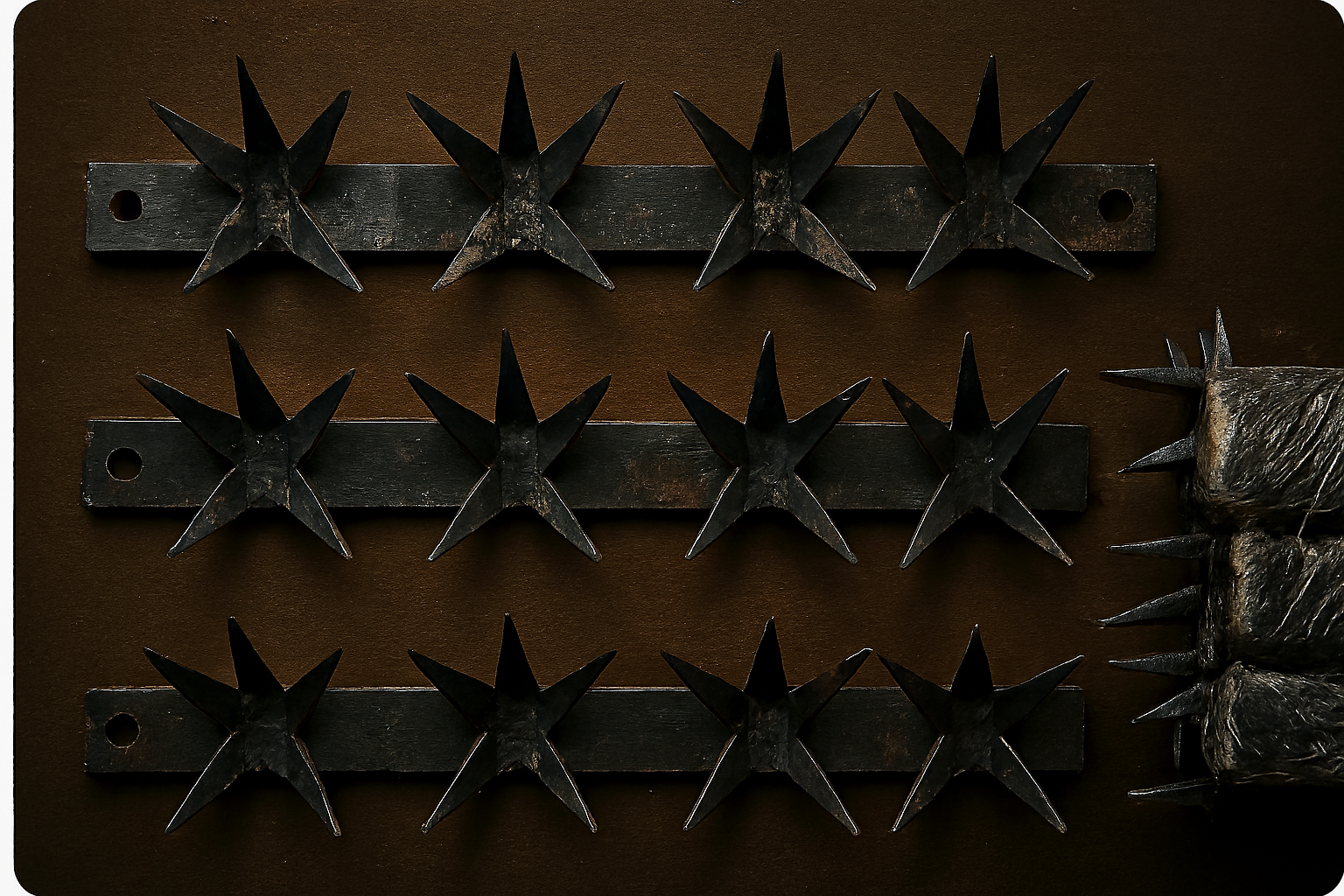 Cadillos/picos de seguridad y placas estructurales 