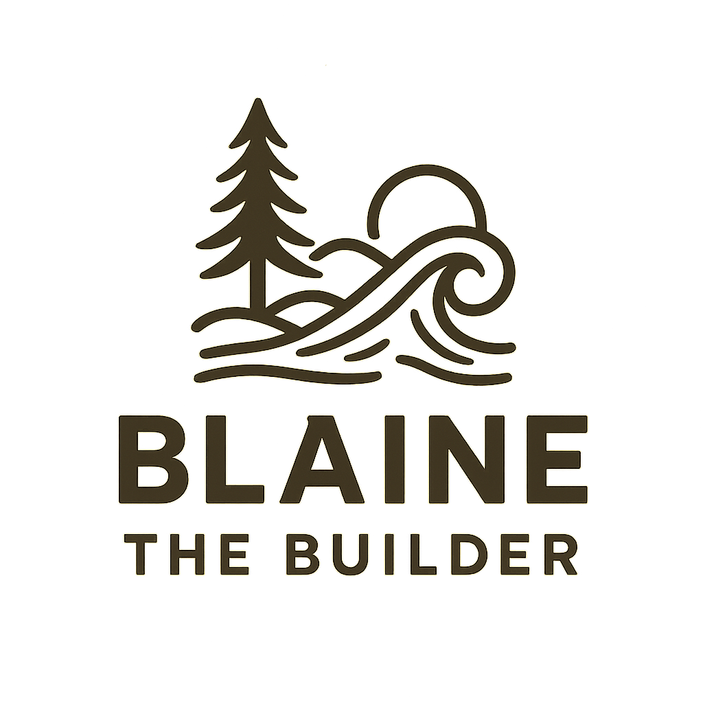 Company logo with a tree and a wave