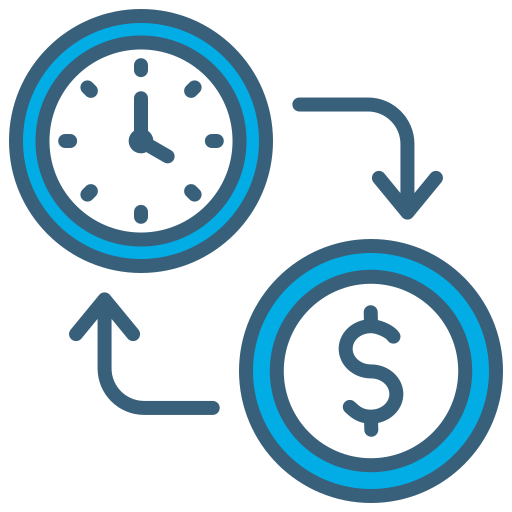 clock and money icon