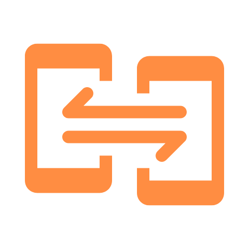orange icon for refresh or exchange