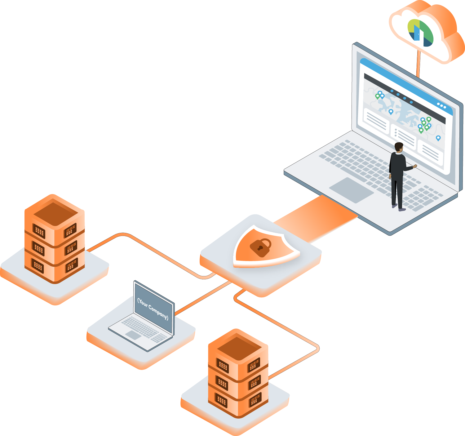 graphic of Showdigs cybersecurity