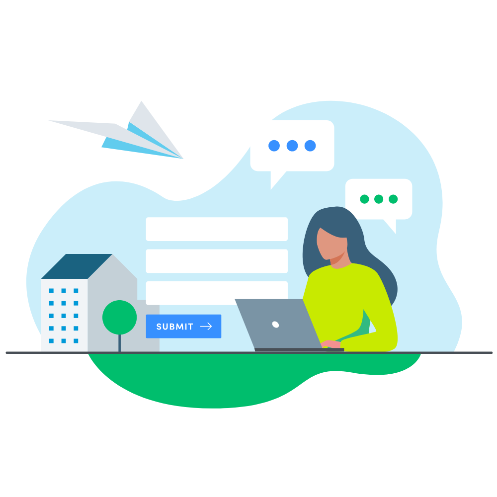 graphic of house in a row