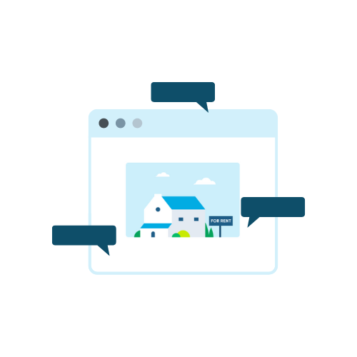 graphic of house in a row