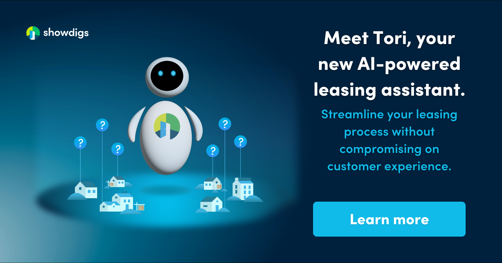 Tori, the virtual leasing assistant from Showdigs. Streamline your leasing process without compromising on customer experience.