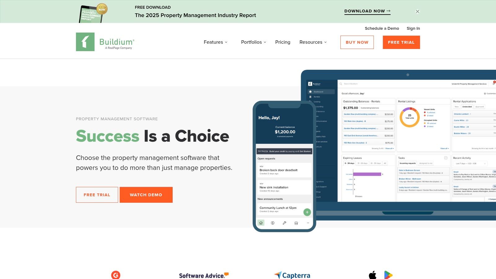 Buildium Property Management Software