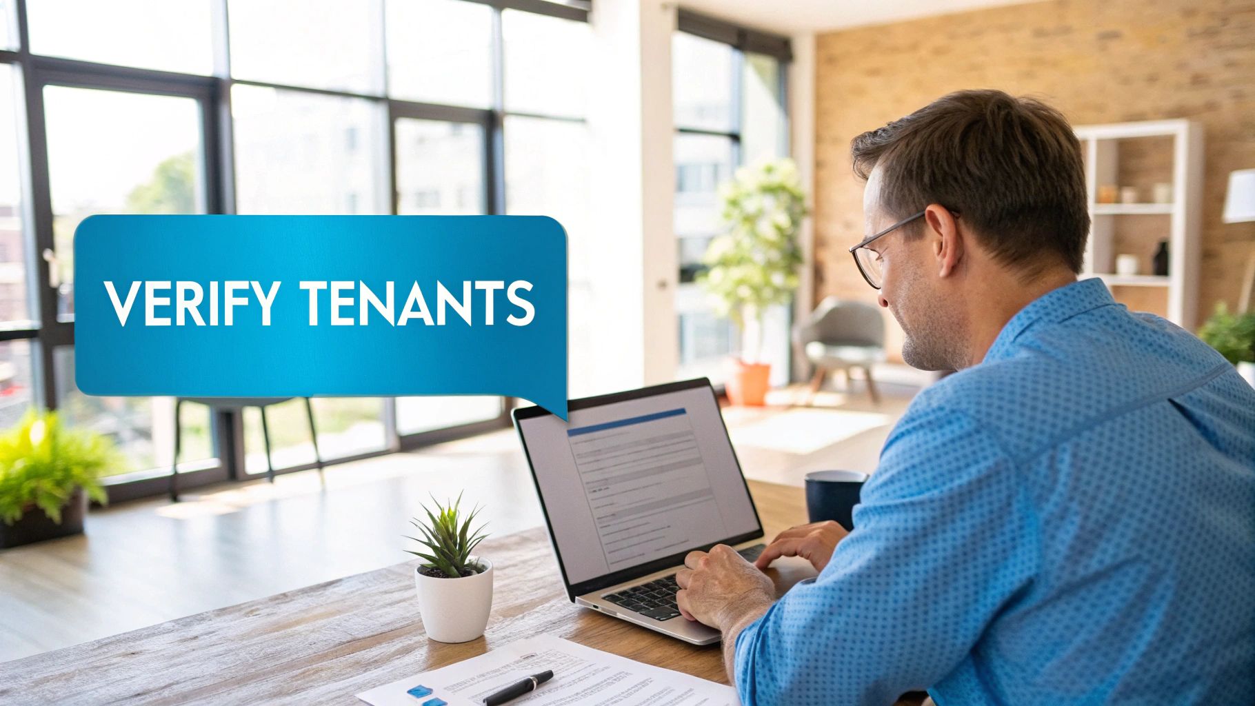 Property managers reviewing tenant applications