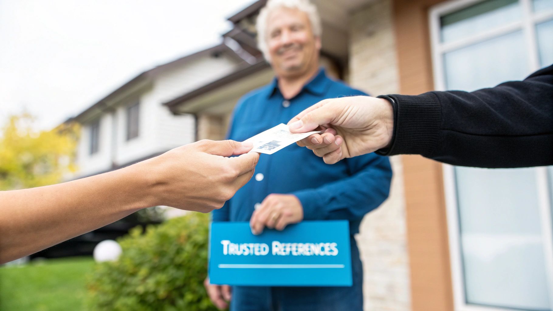 A close-up of a person's hands typing on a laptop, with an overlay of data charts and graphs suggesting a screening process.