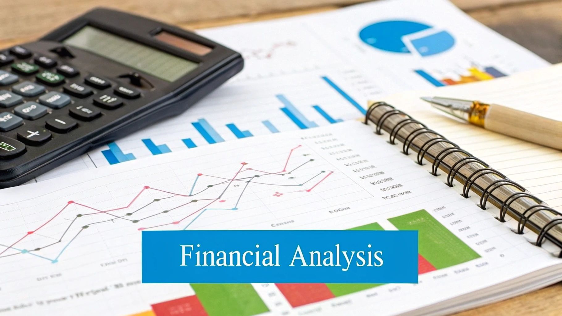 A person carefully organizes documents and notes on a wooden desk, with a laptop and a cup of coffee nearby, representing meticulous planning.