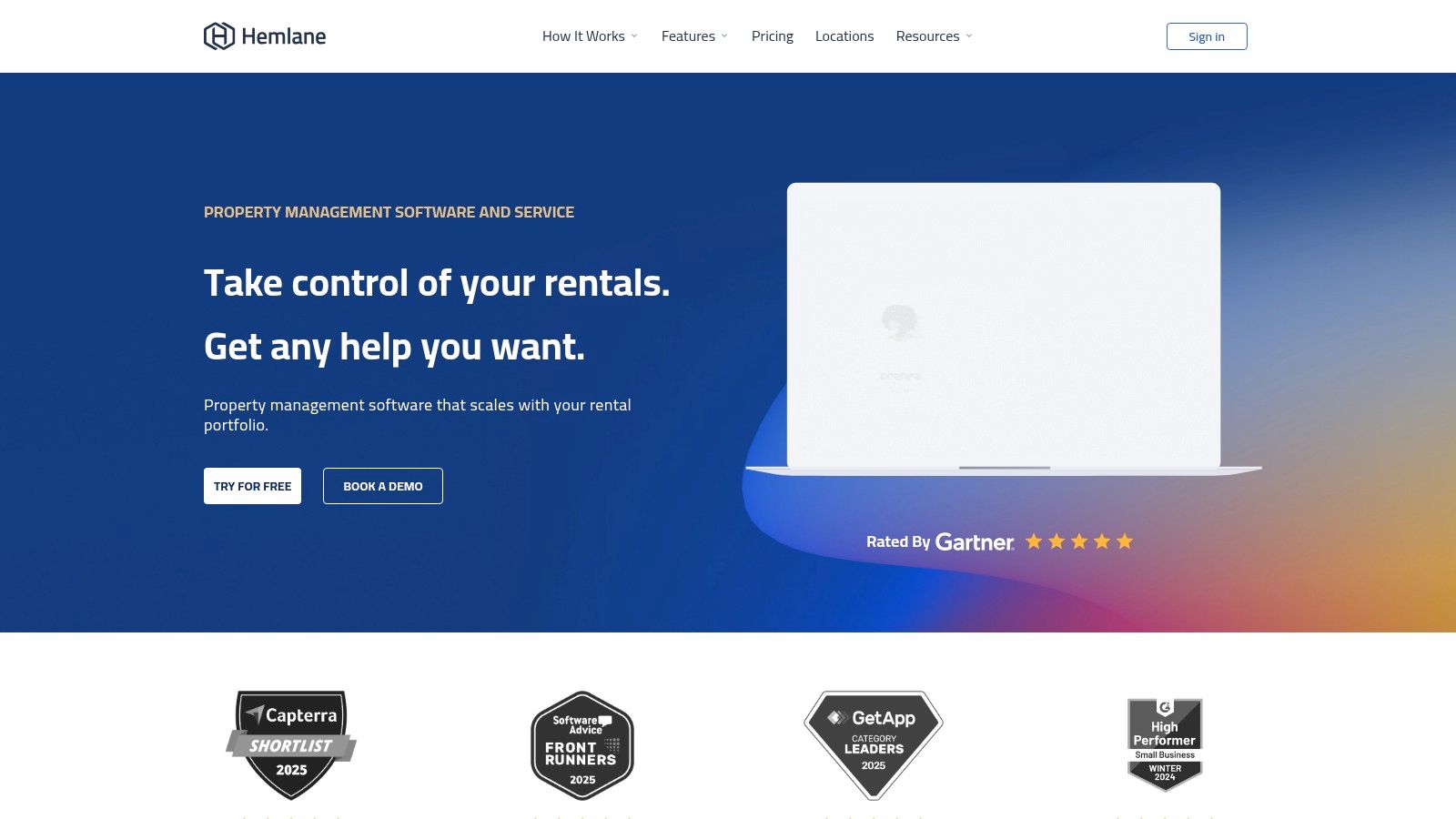 Hemlane dashboard showcasing rental property details and tasks.