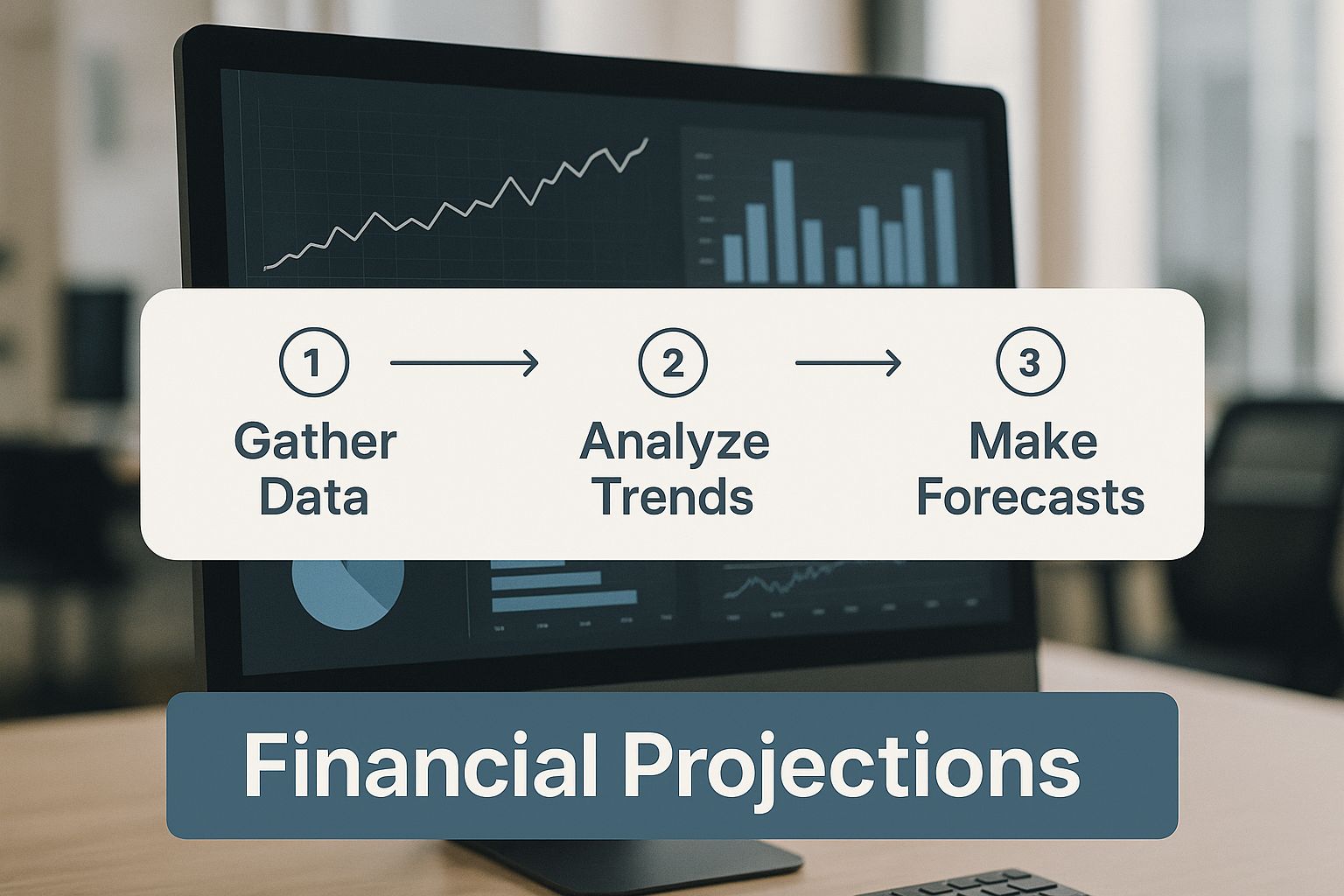 Infographic about business plan for a property management company