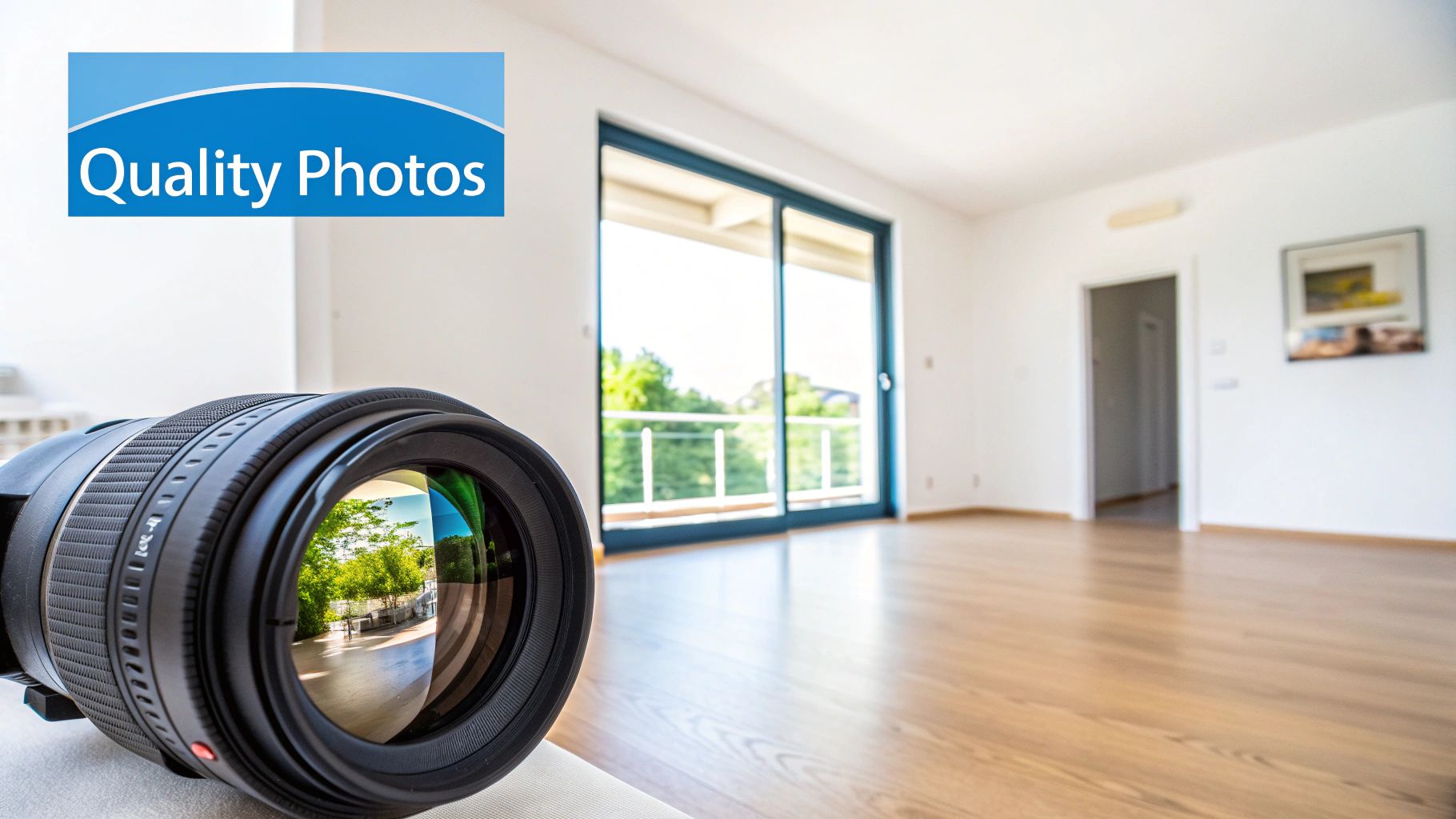 Person writing ad copy for a rental property on a laptop.