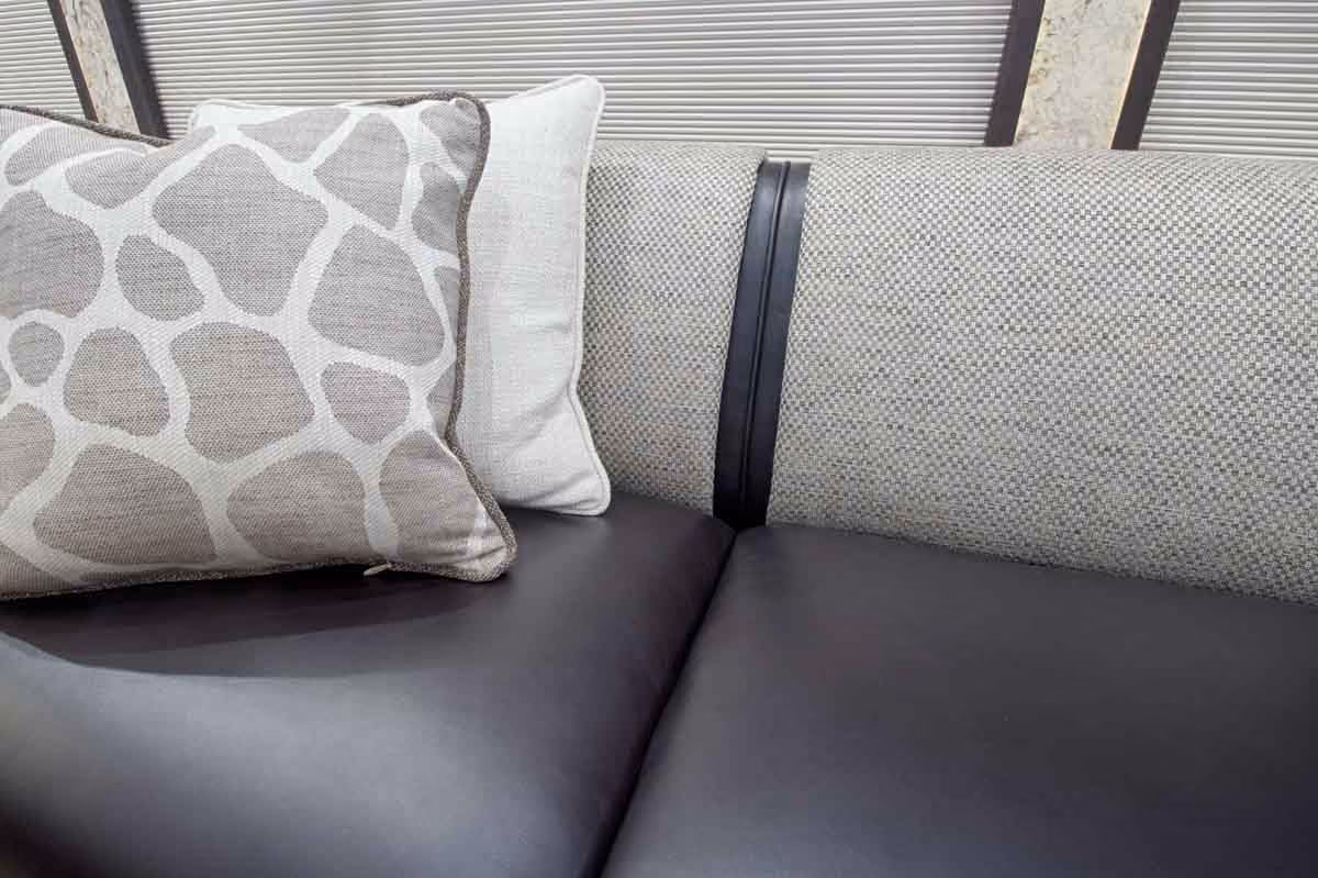 Interior bedroom finish detail in Marathon Coach 1245