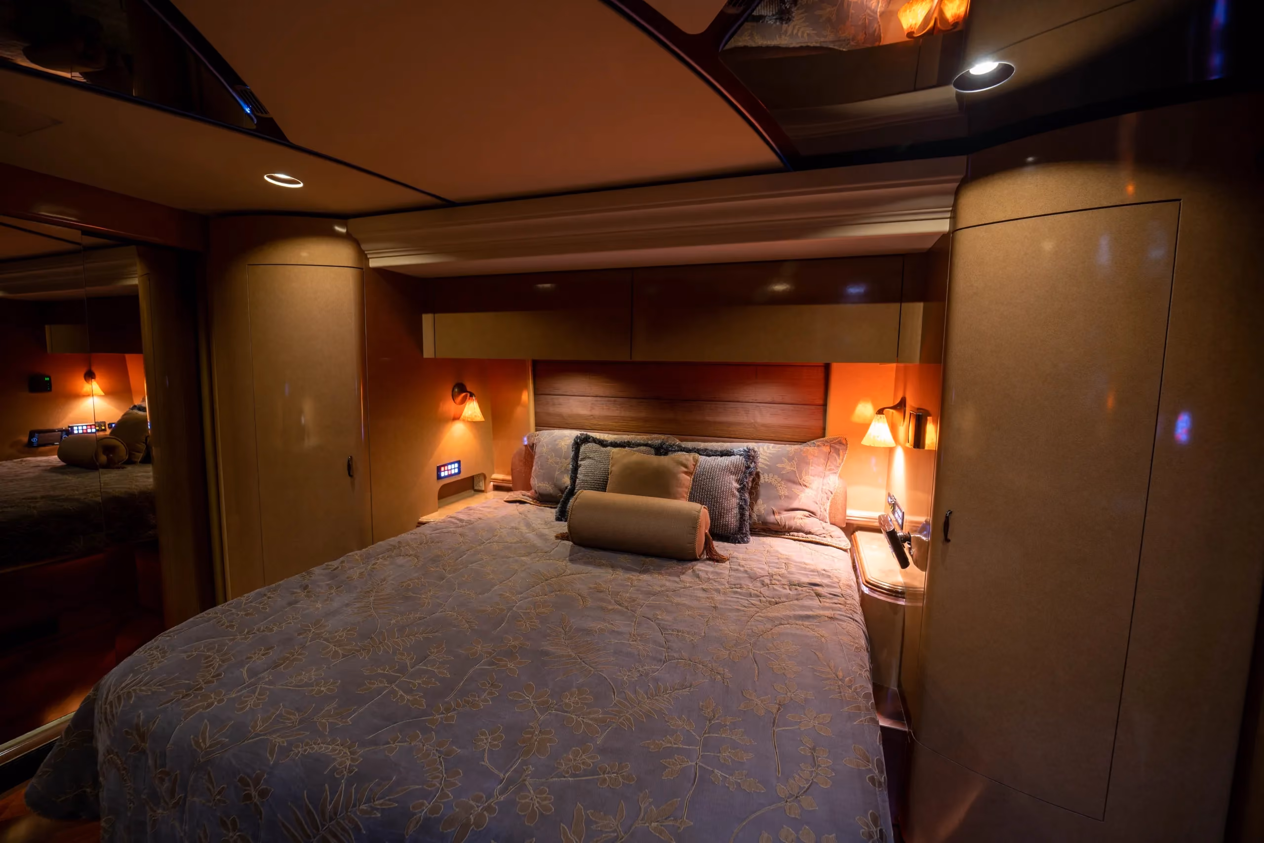 Interior shower area of Marathon Coach 1176