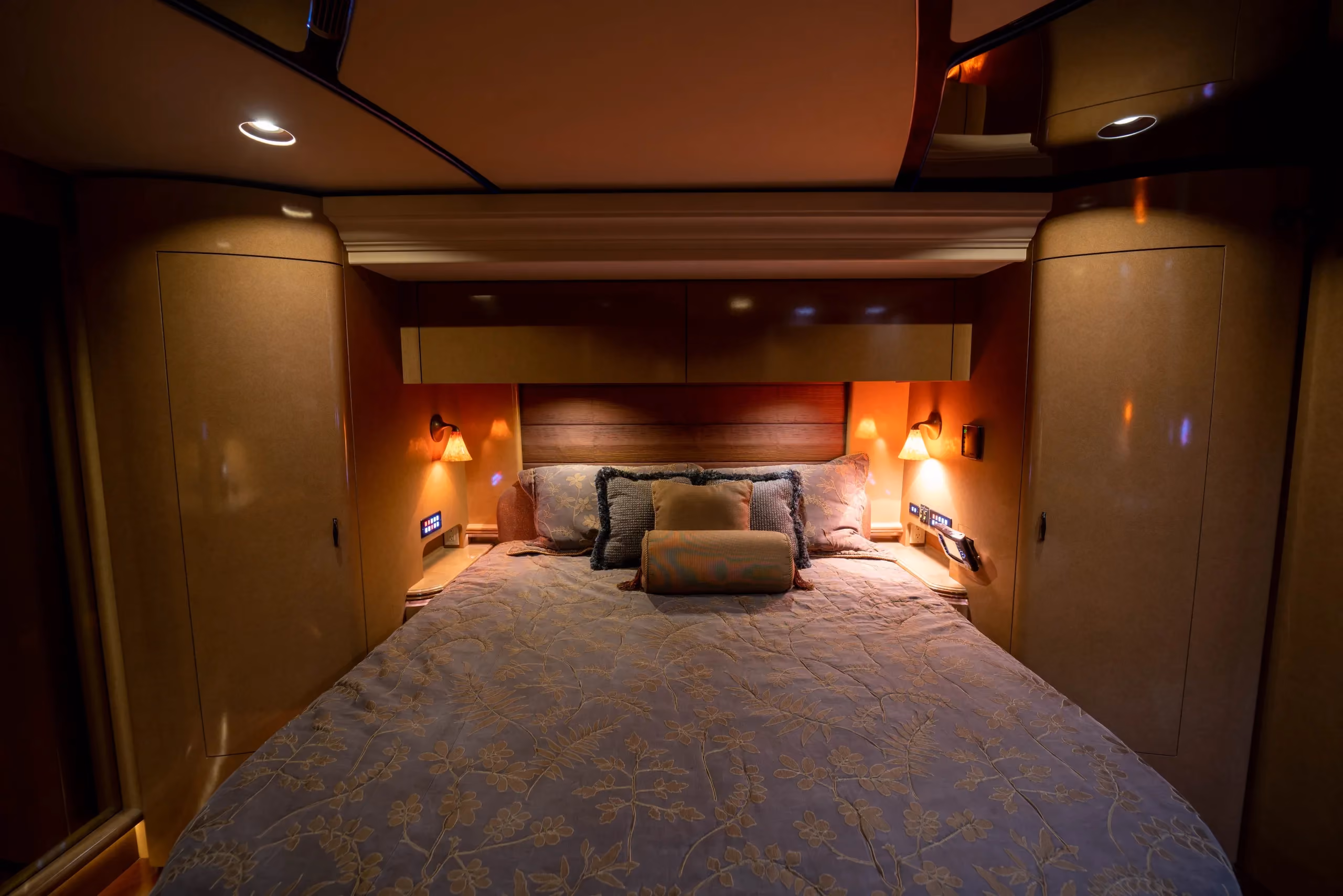 Interior closet and wardrobe in Marathon Coach 1176