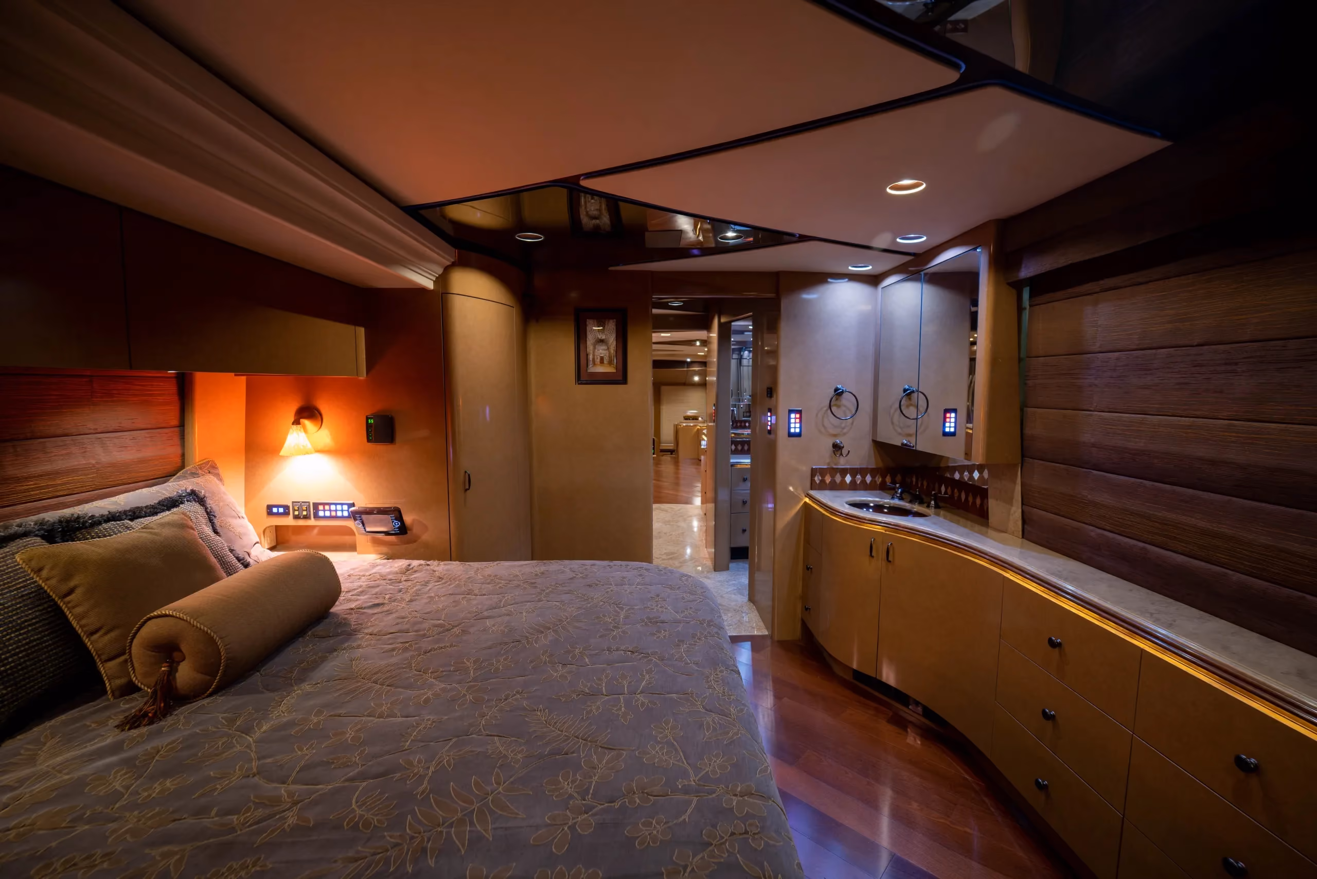 Interior storage area of Marathon Coach 1176