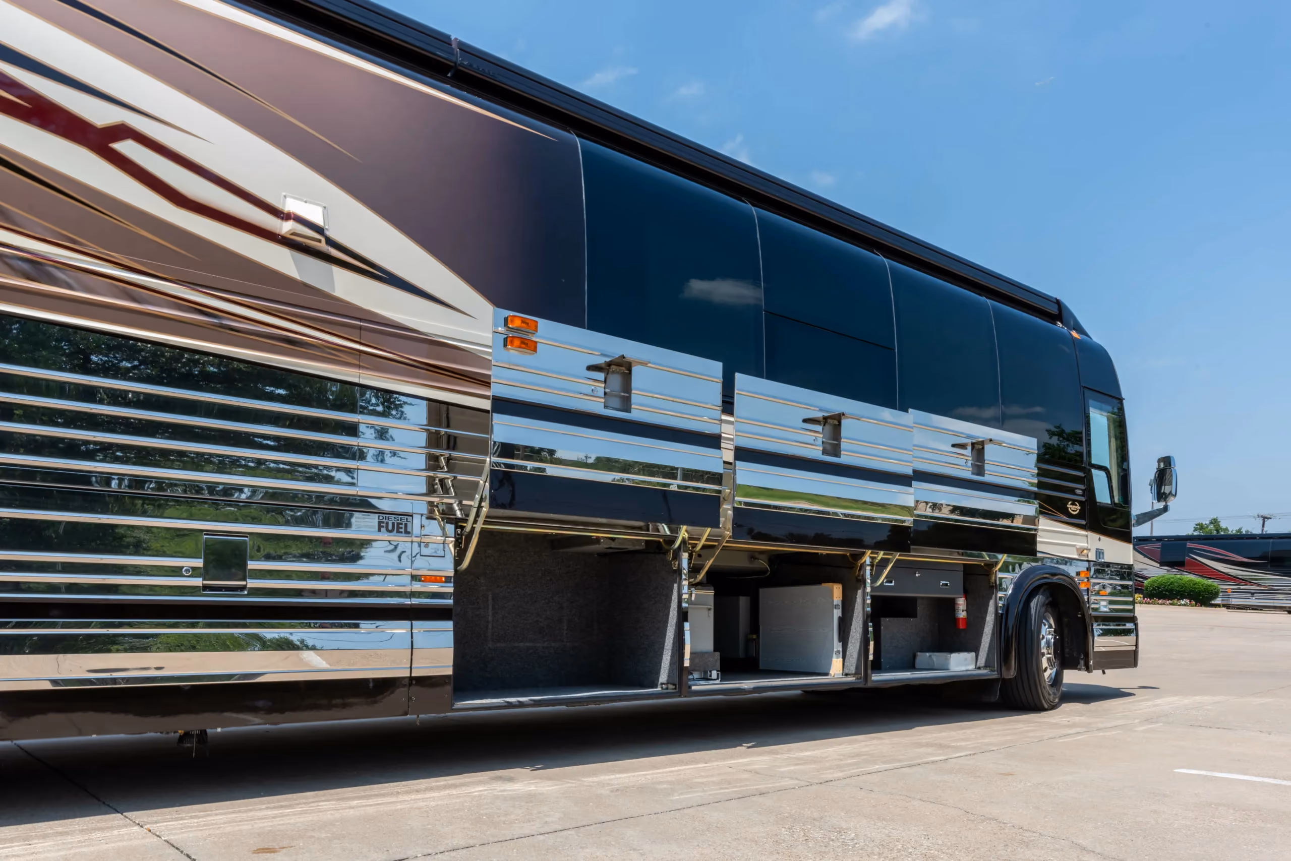Interior texture and material in Marathon Coach 0727