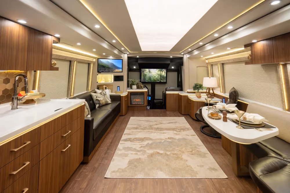 Interior of Marathon Coach #1364 | Luxury Motorcoach for Sale