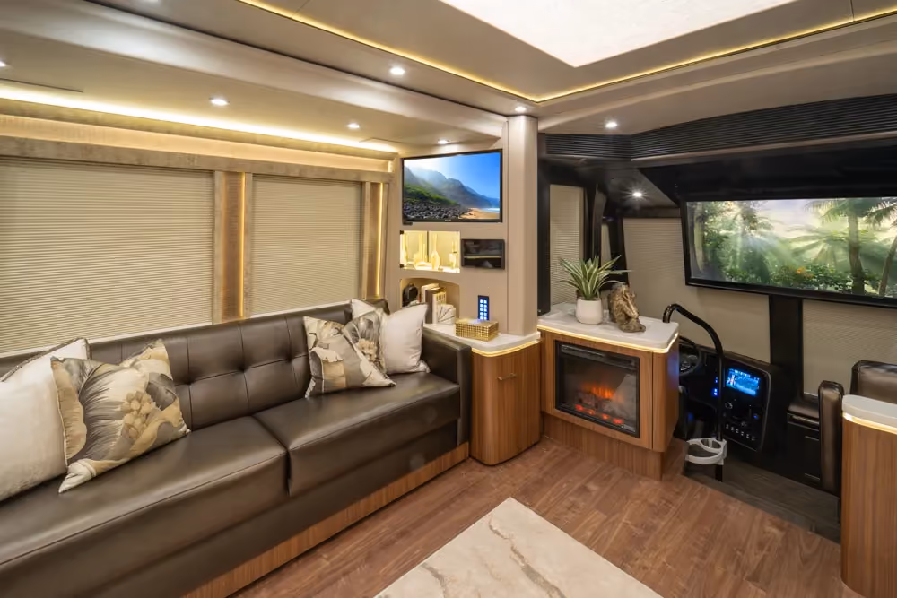 Interior of Marathon Coach #1364 | Luxury Motorcoach for Sale