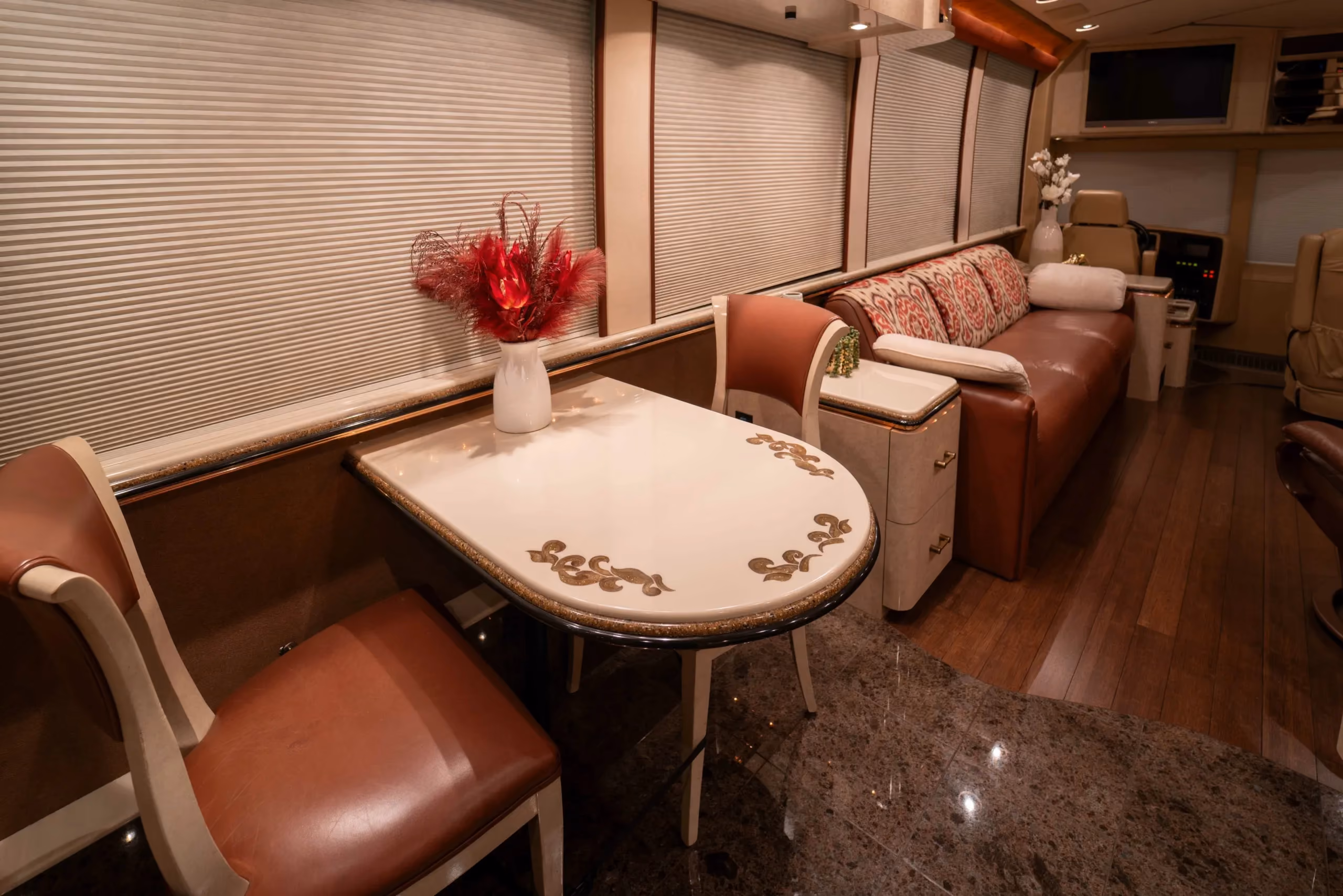 Granite flooring close-up in Marathon Coach 0713