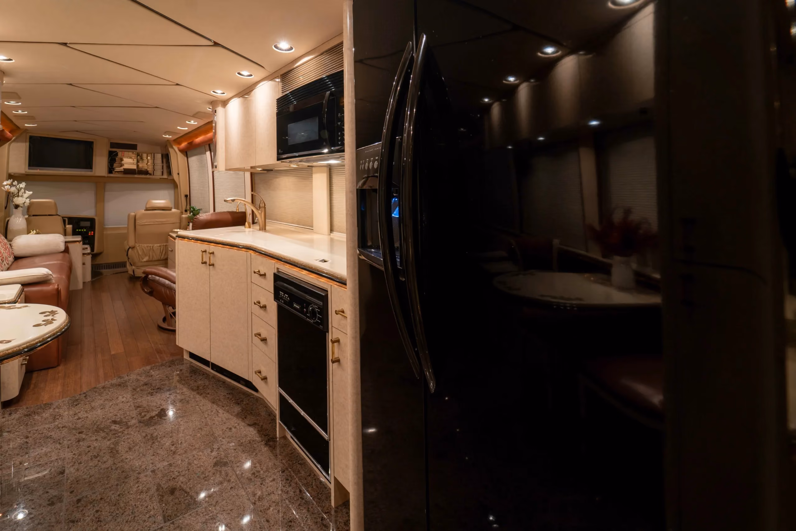 Cabinetry close-up in Marathon Coach 0713