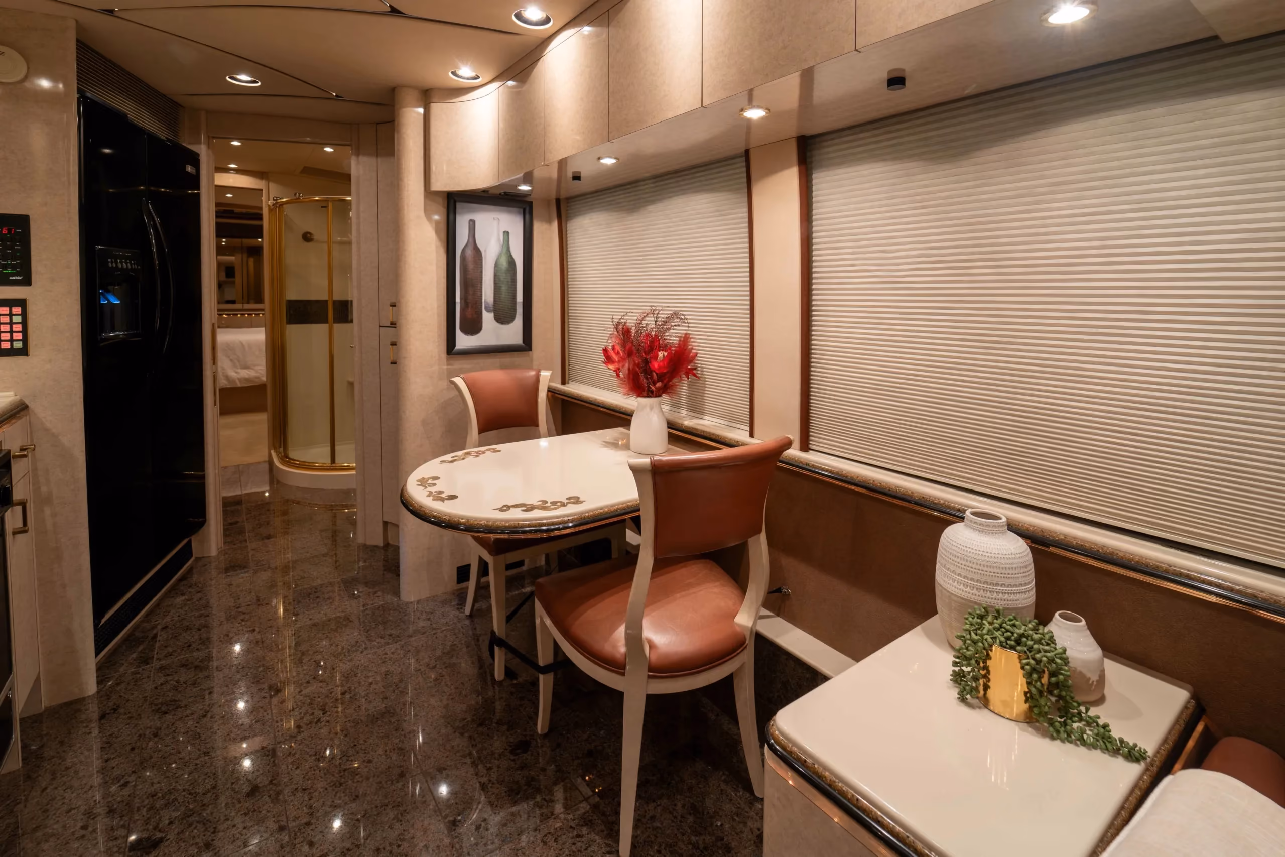 Galley kitchen of Marathon Coach 0713
