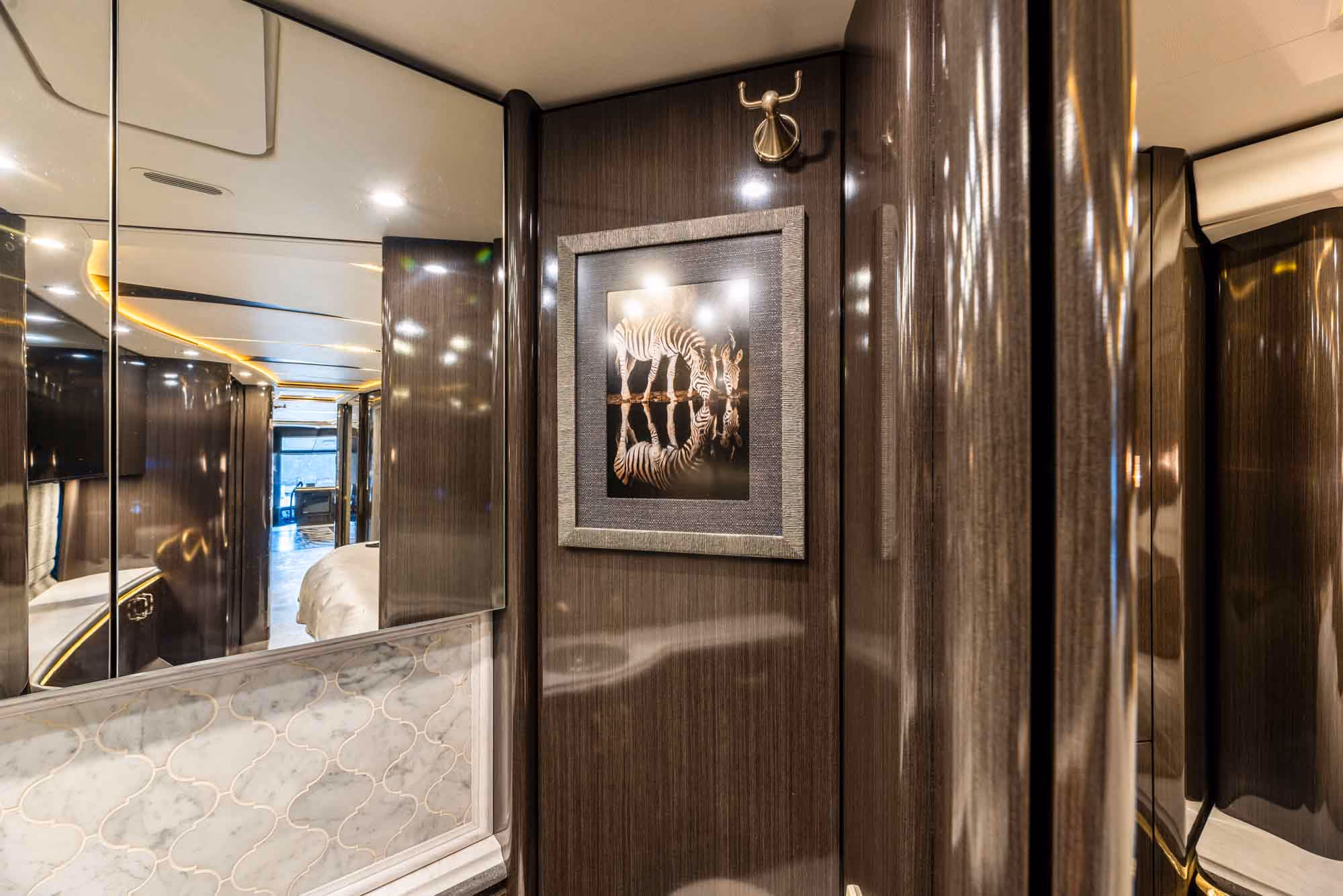 Interior detail of Marathon Coach 1321
