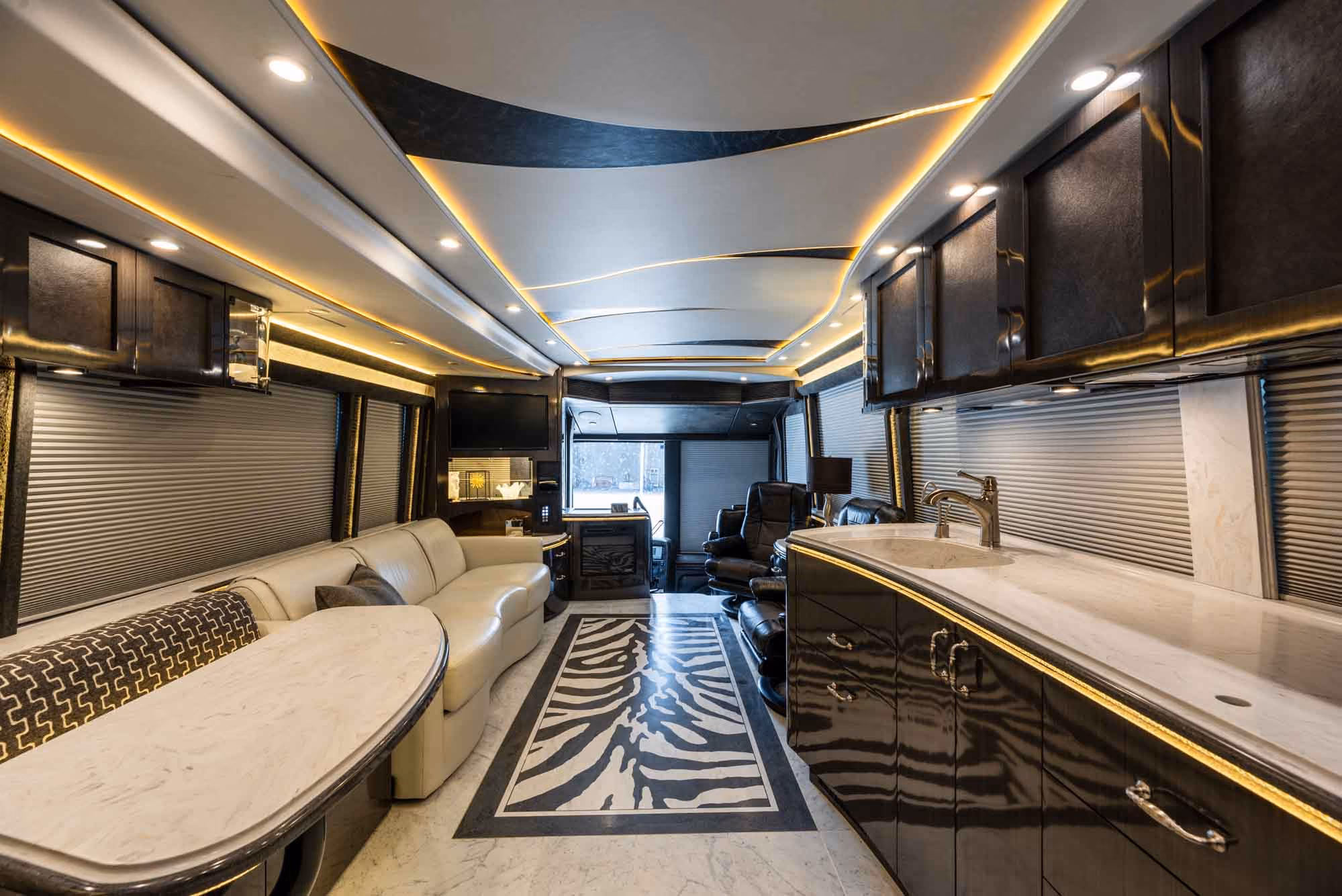 Interior of 2021 Prevost H3-45 Marathon Coach 1321