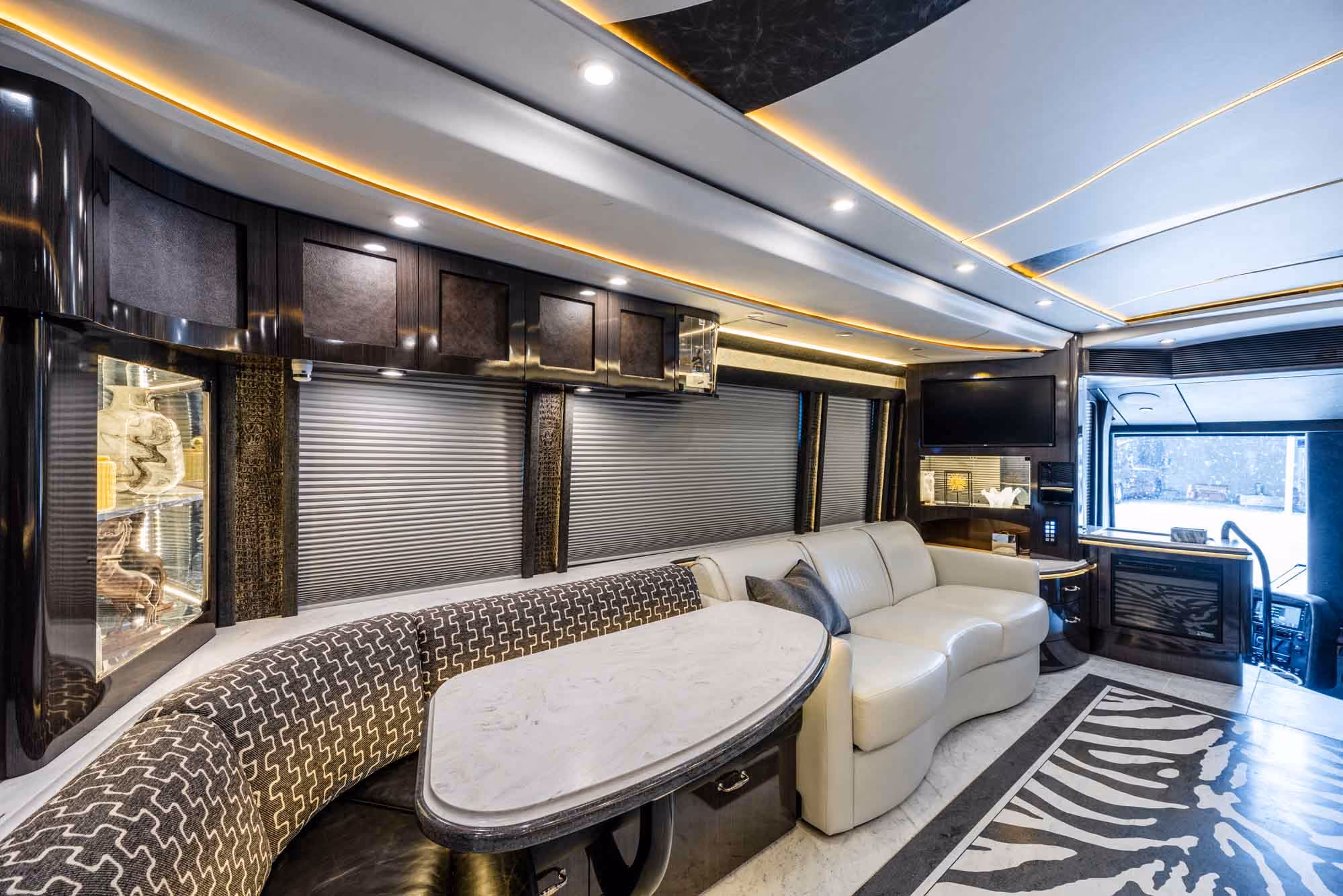 Interior finish detail of Marathon Coach 1321