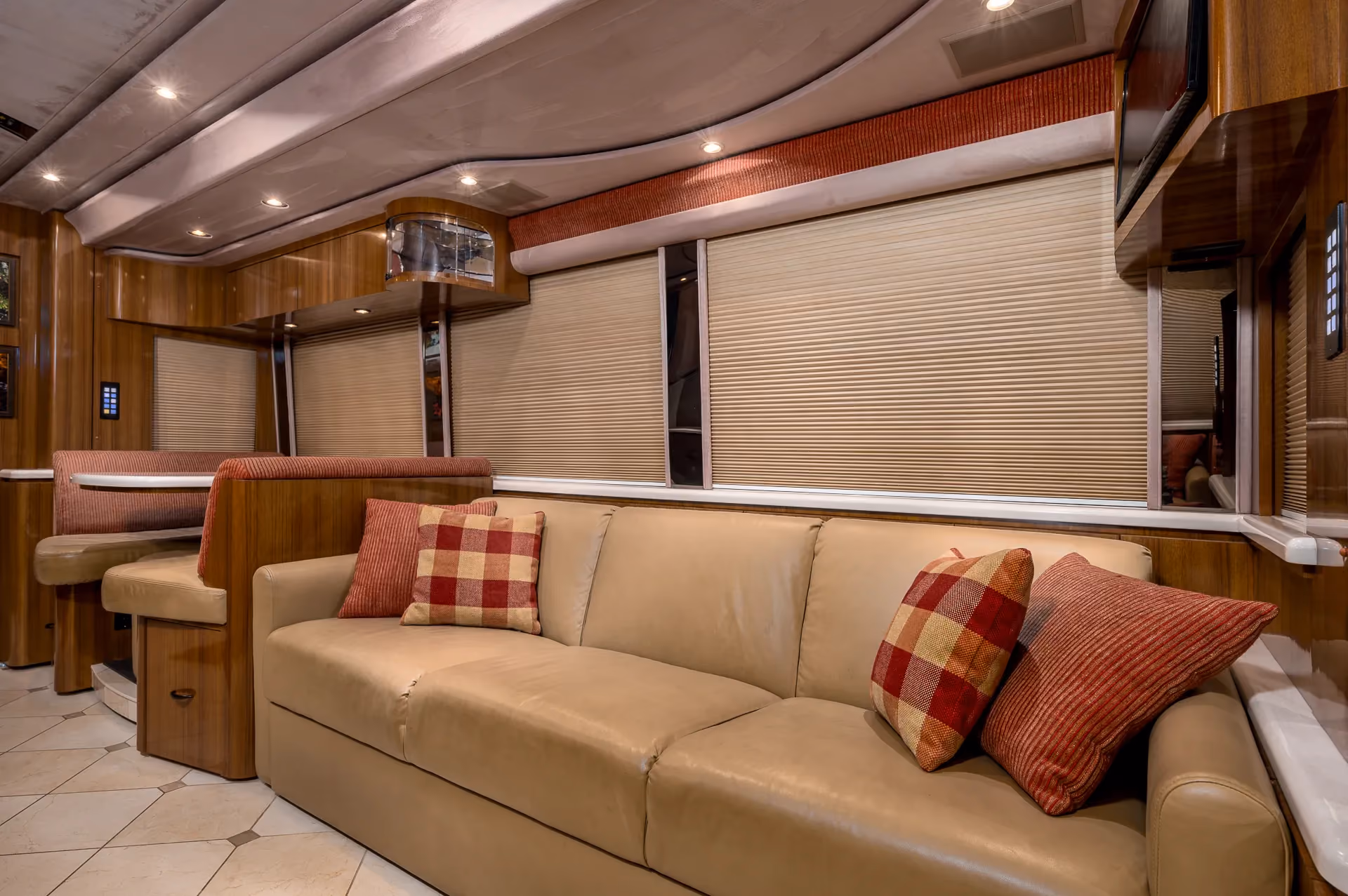 Interior detail of Marathon Coach 1208