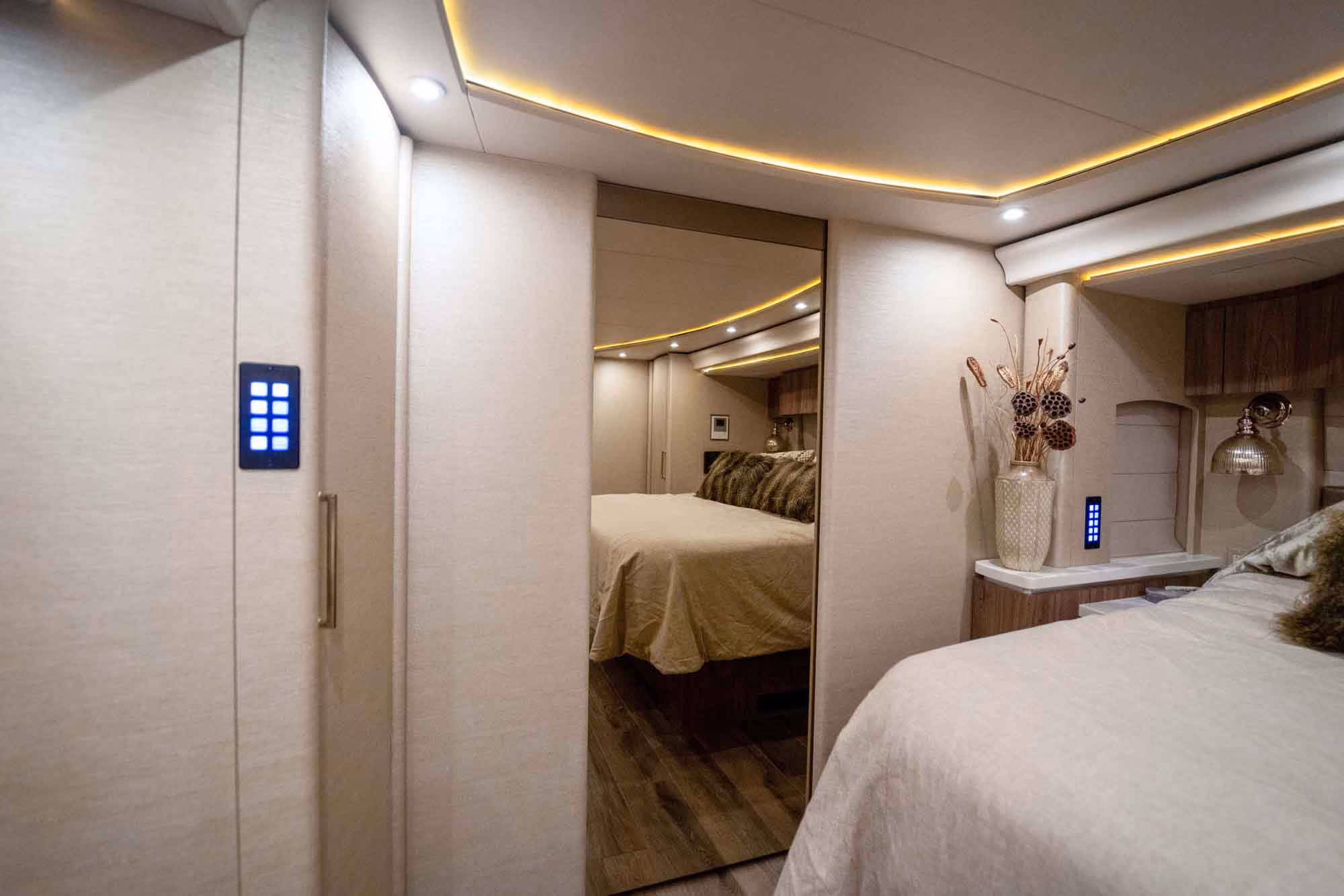 Interior storage area of Marathon Coach 1287