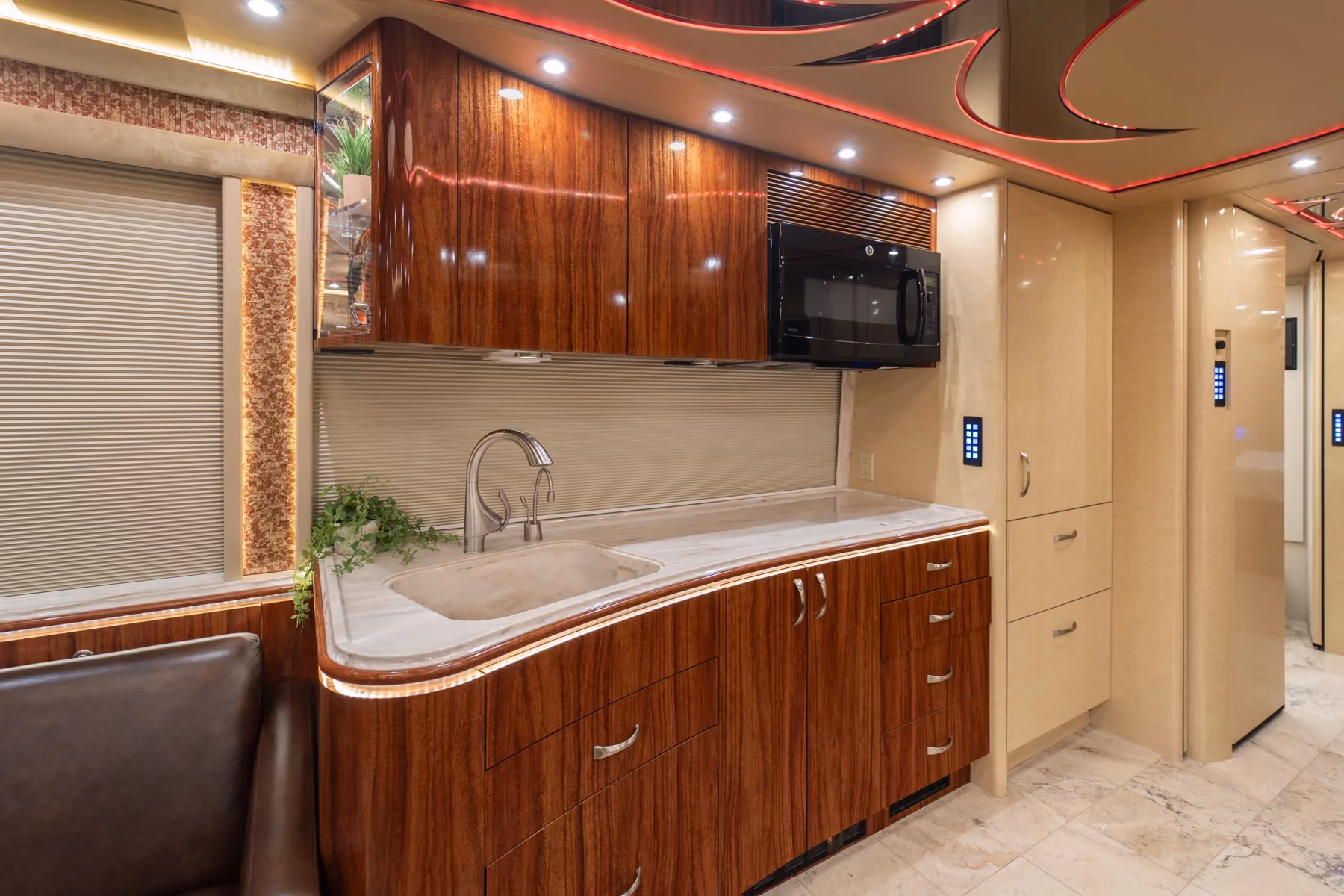 Interior detail of Marathon Coach 1225