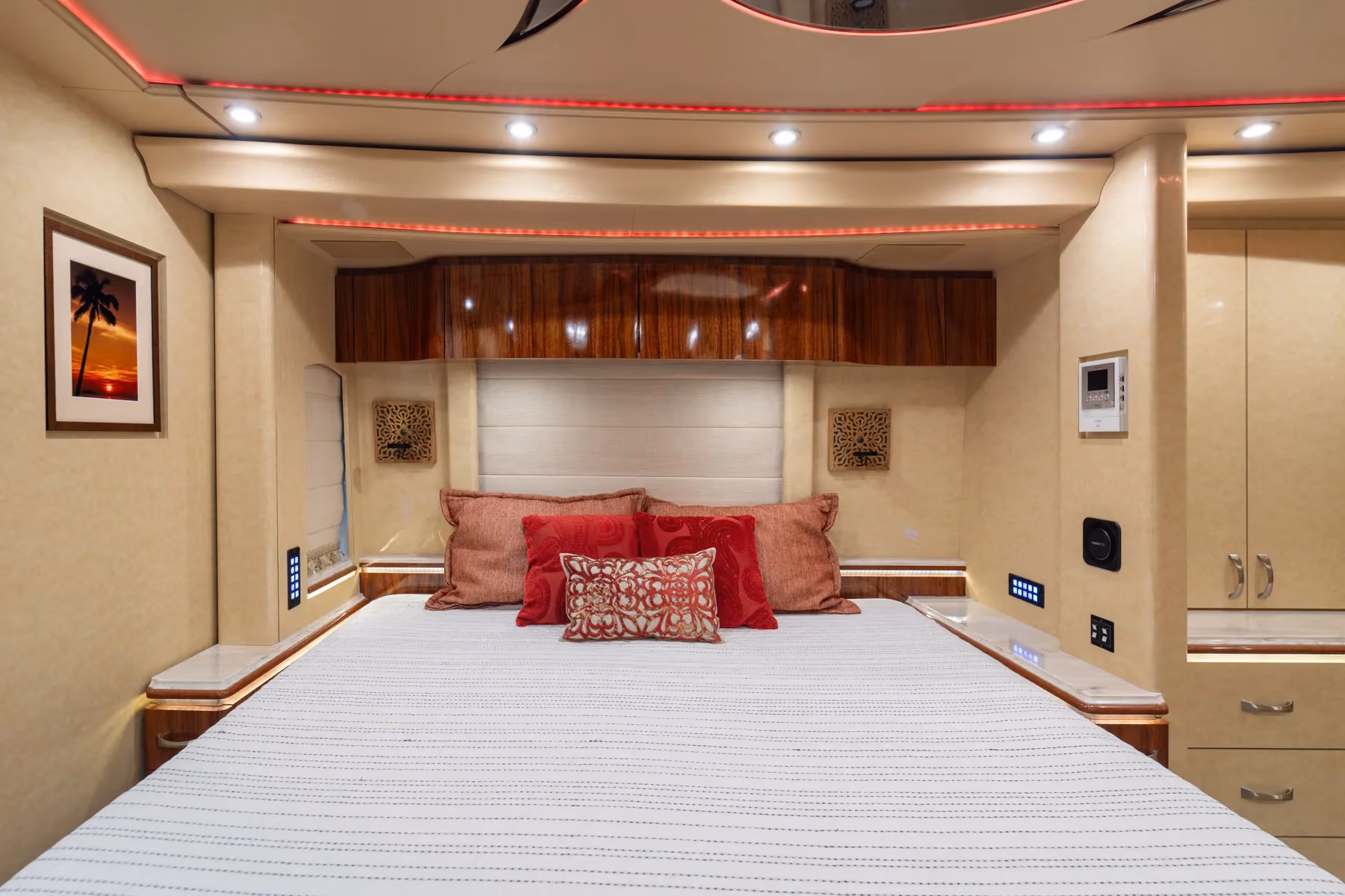 Interior closet and wardrobe in Marathon Coach 1225