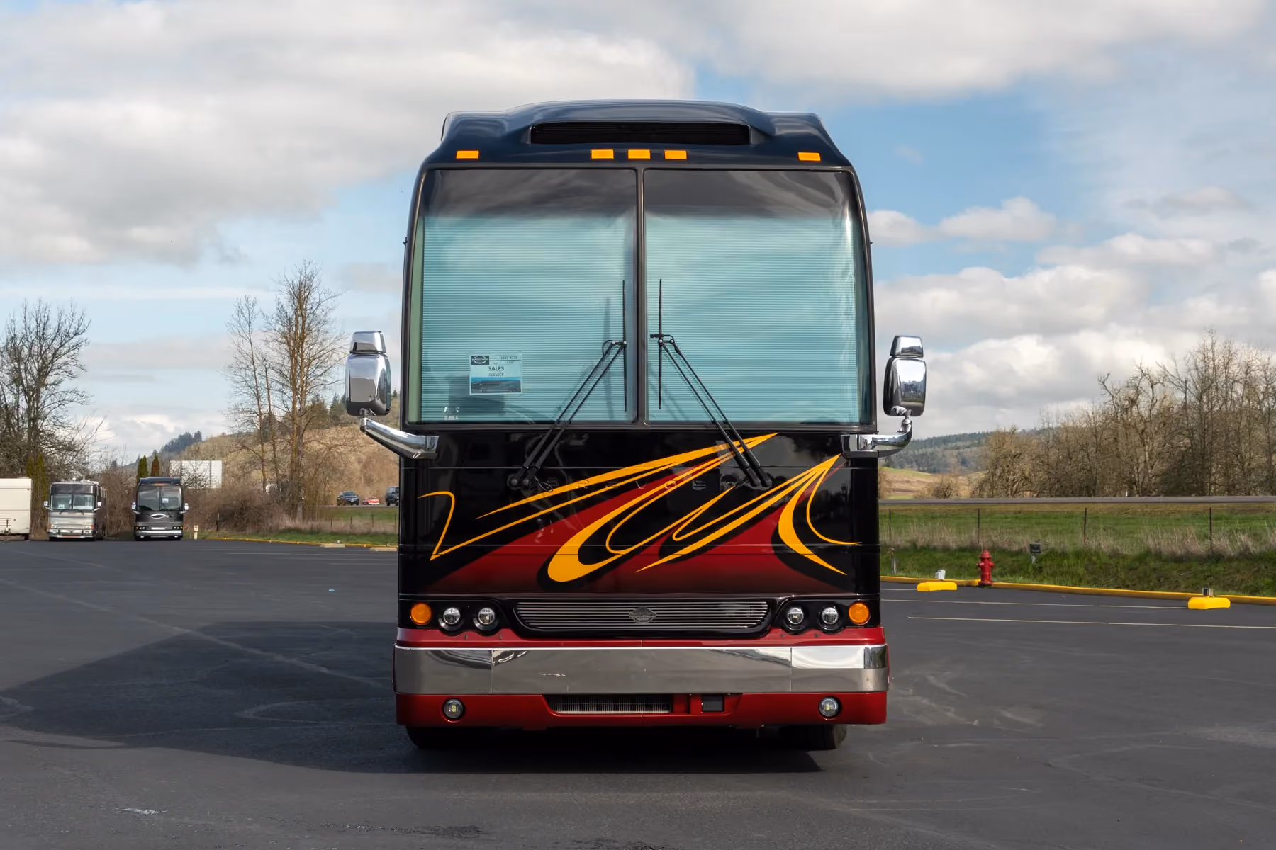 Interior craftsmanship detail in 2016 Marathon Coach 1225