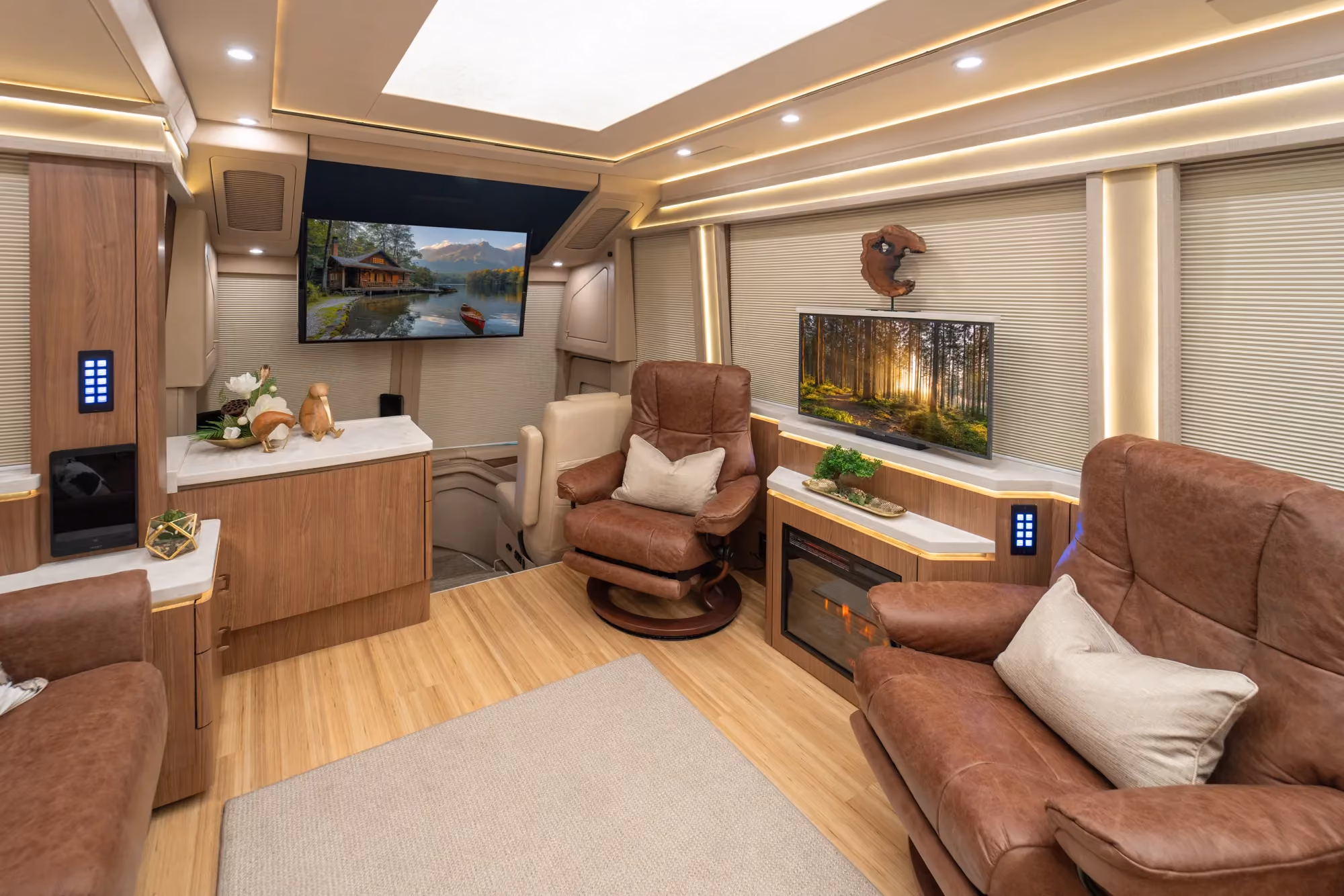 Interior of Marathon Coach #1398 | Luxury Motorcoach for Sale