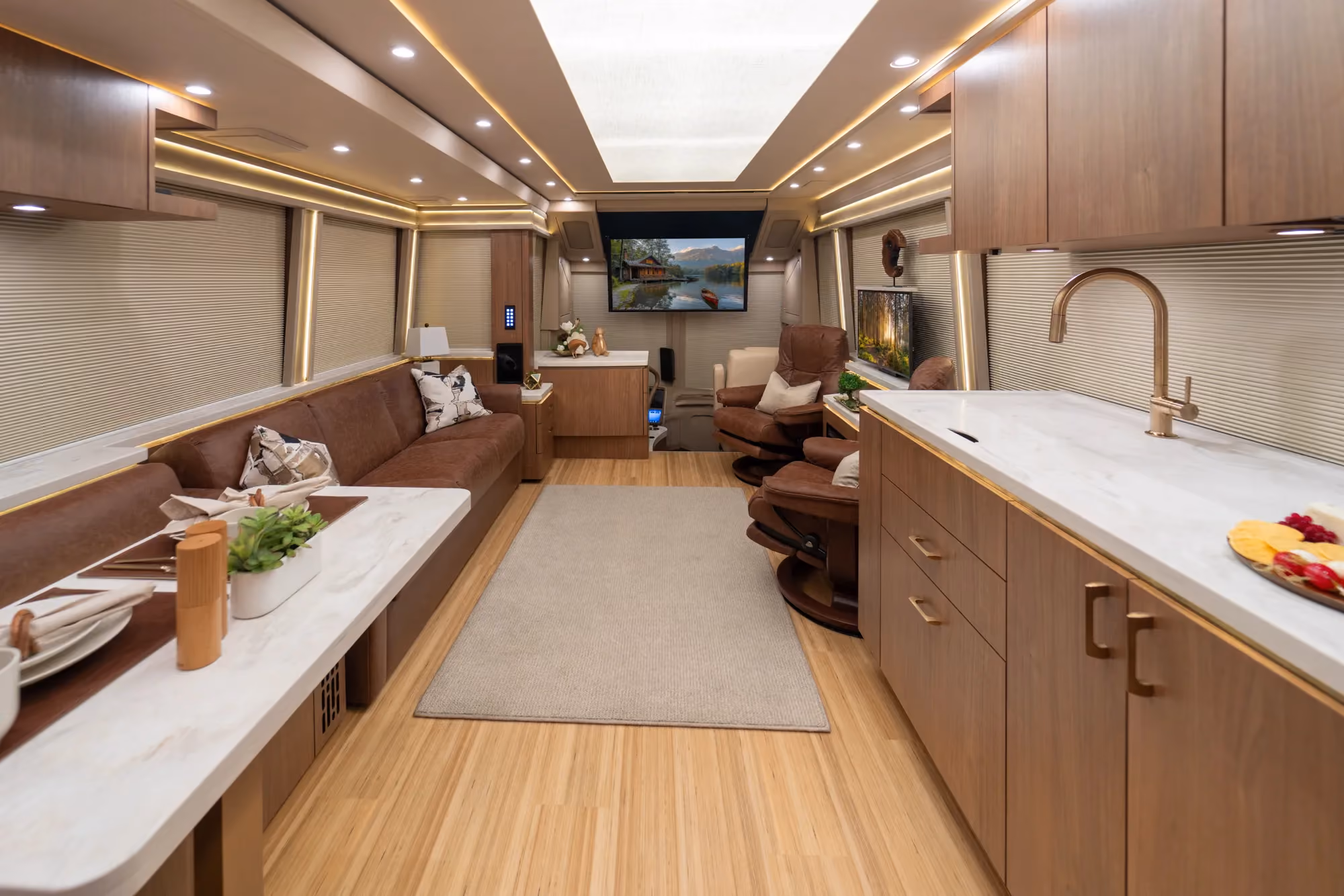 Interior of Marathon Coach #1398 | Luxury Motorcoach for Sale