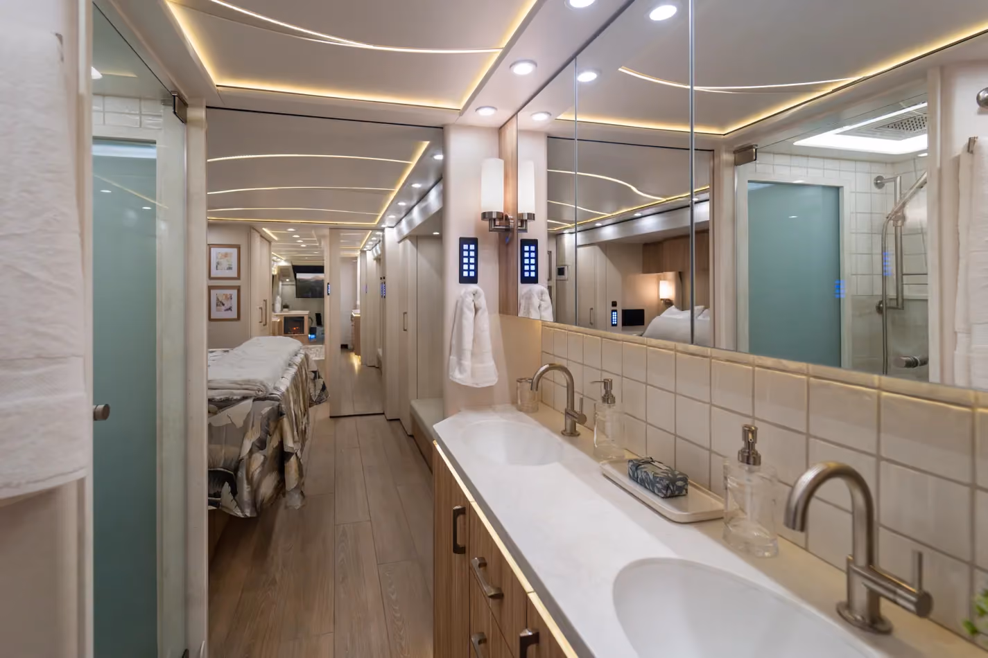 Interior of Marathon Coach #1402 | Luxury Motorcoach for Sale