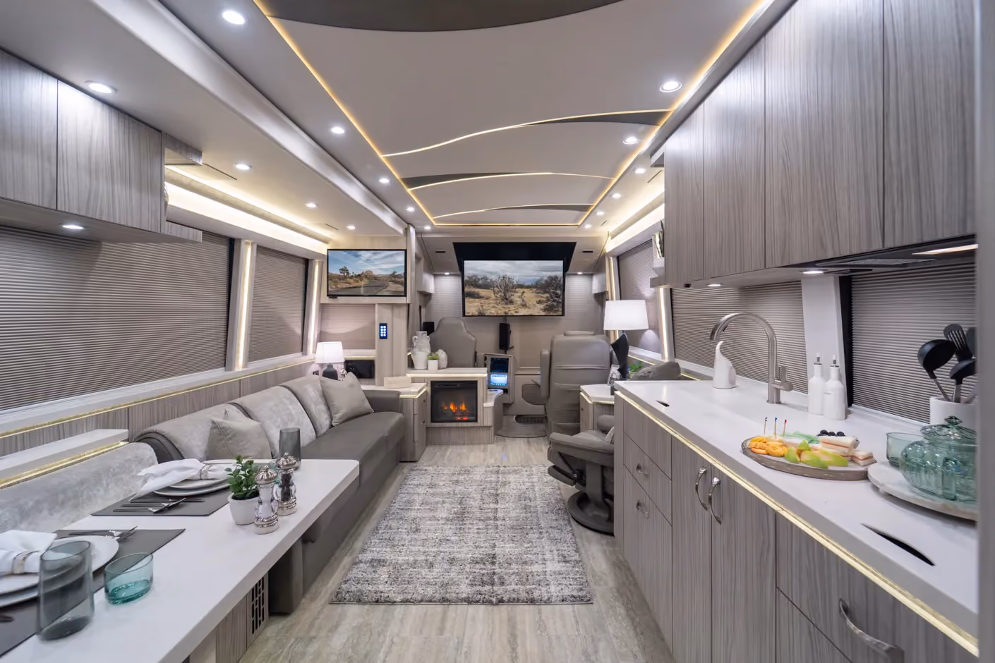 Interior of Marathon Coach #1405 | Luxury Motorcoach for Sale