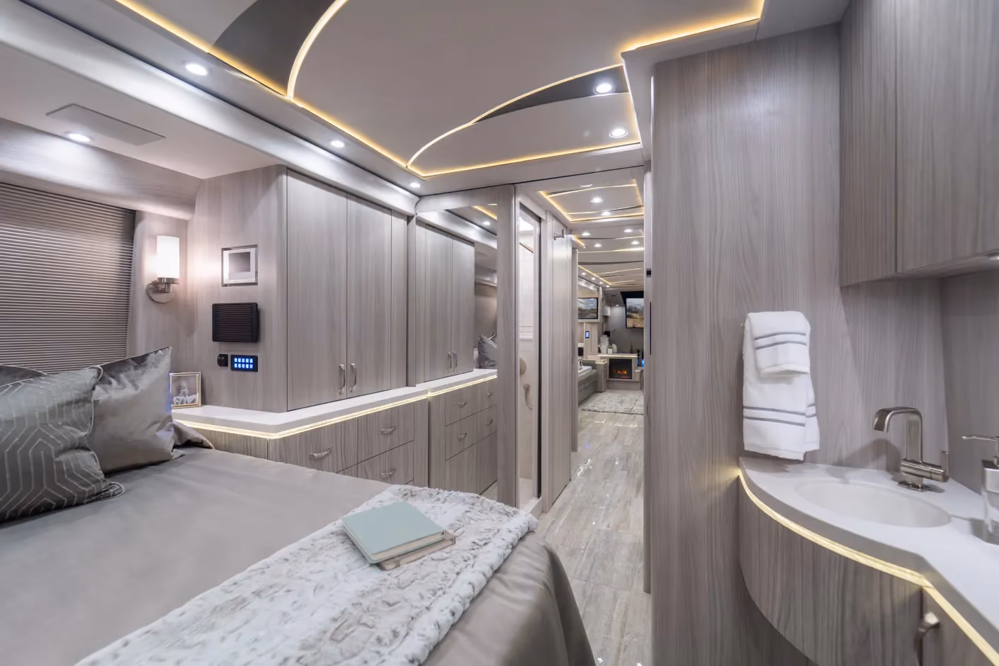 Interior of Marathon Coach #1405 | Luxury Motorcoach for Sale