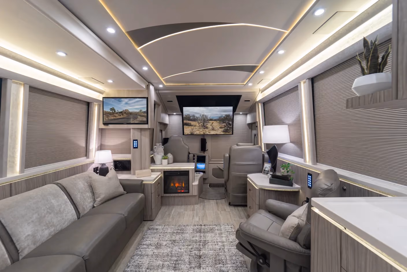 Interior of Marathon Coach #1405 | Luxury Motorcoach for Sale