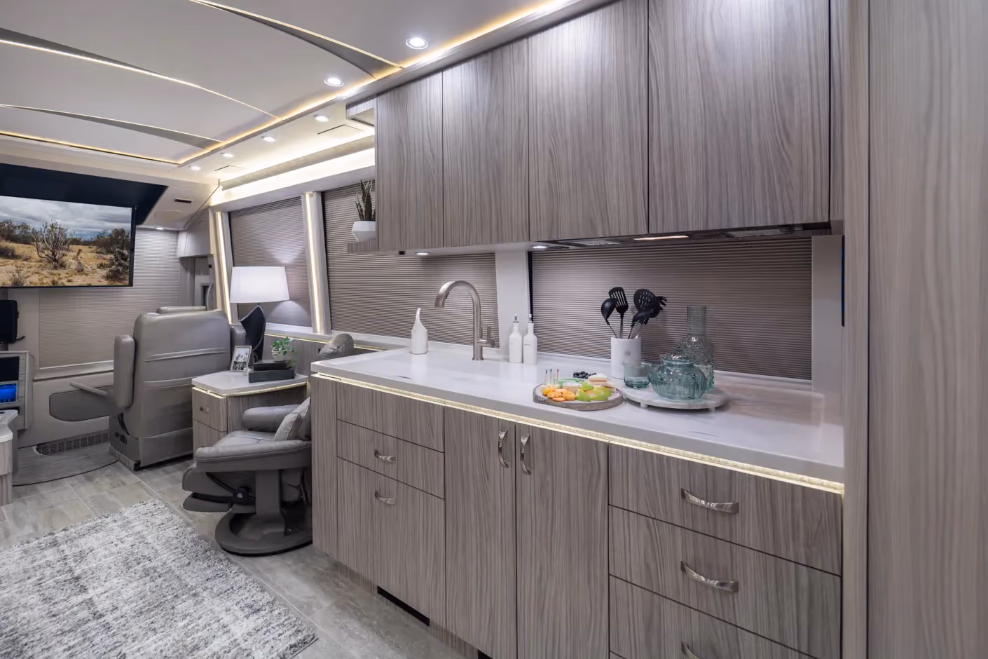 Interior of Marathon Coach #1405 | Luxury Motorcoach for Sale