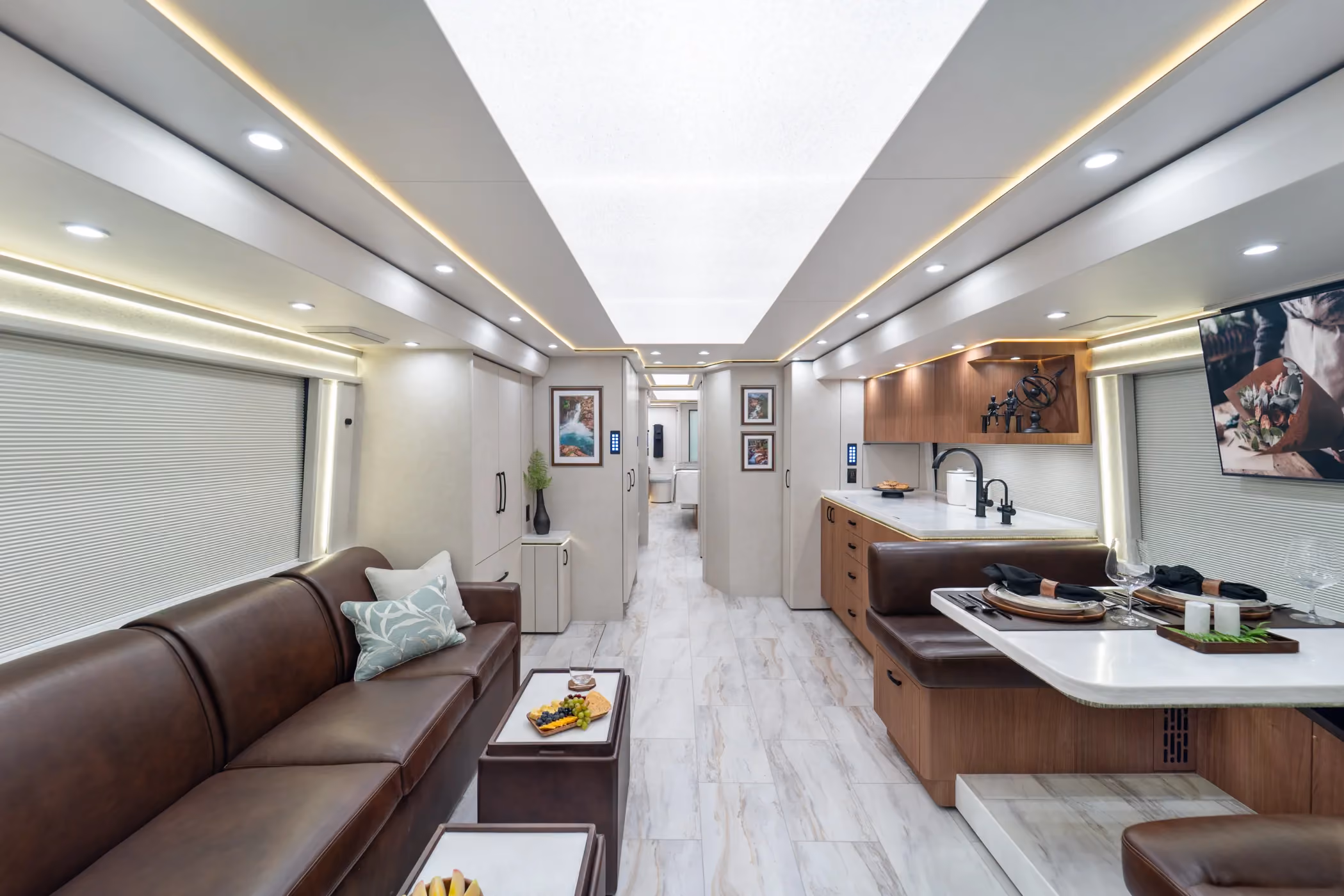 Interior of Marathon Coach #1407 | Luxury Motorcoach for Sale