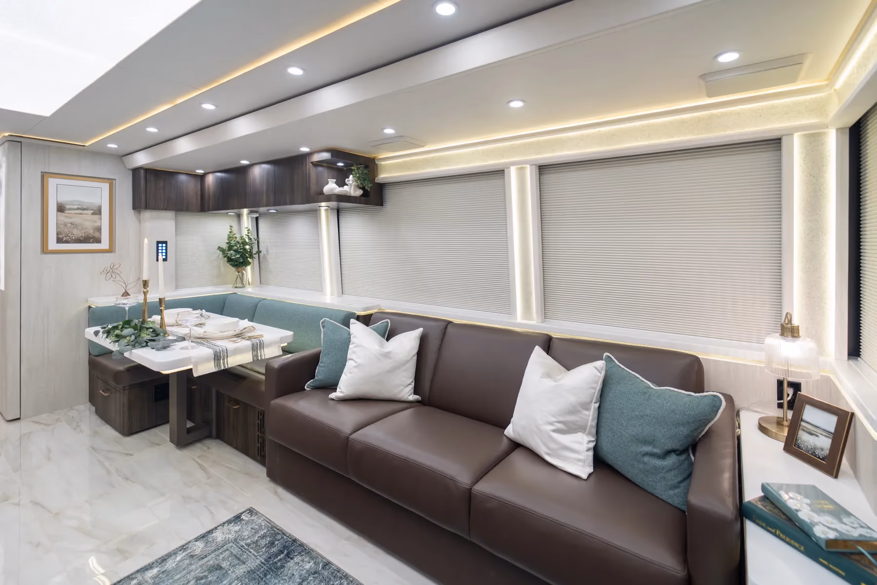 Interior of Marathon Coach #1408 | Luxury Motorcoach for Sale