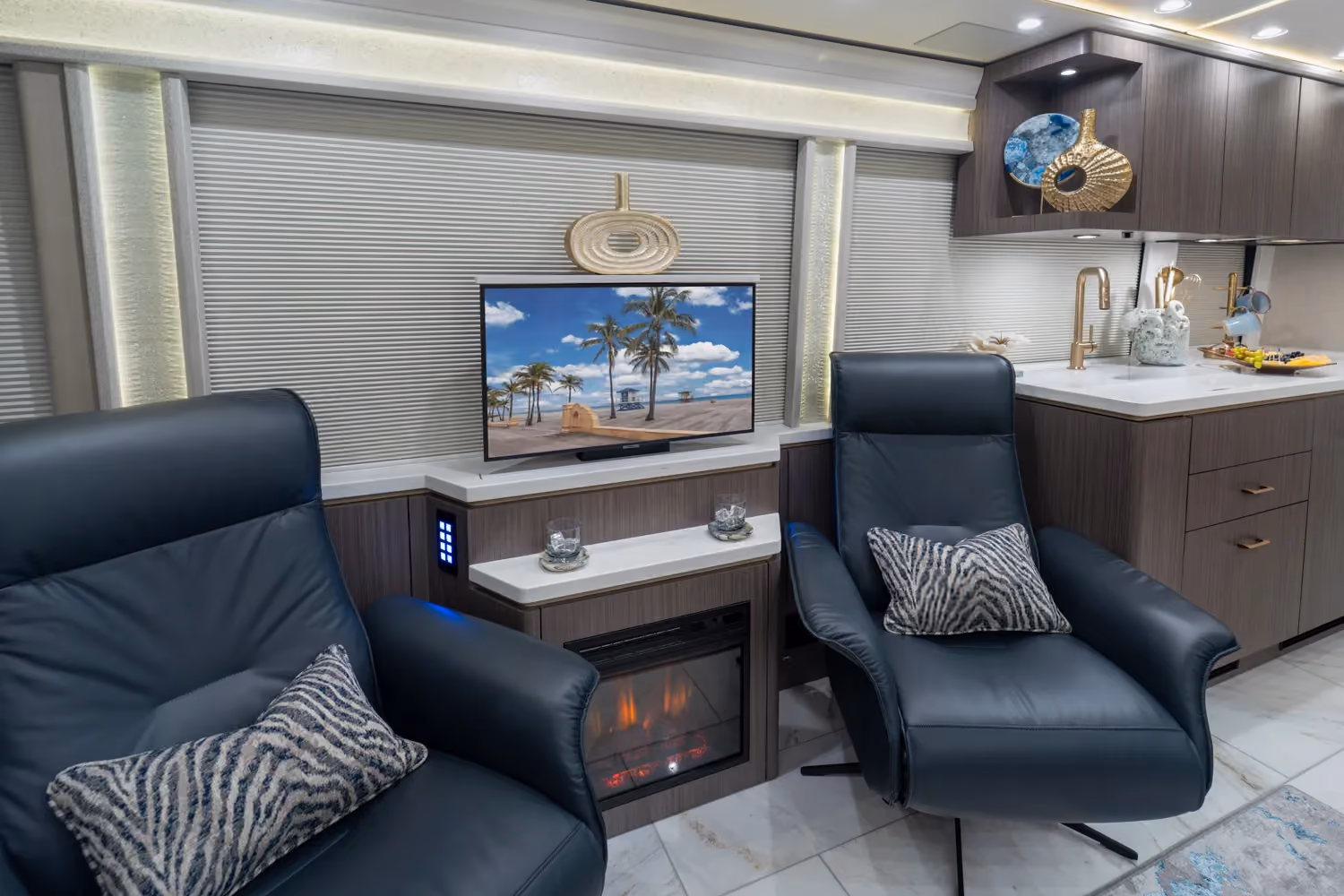 Interior of Marathon Coach #1410 | Luxury Motorcoach for Sale