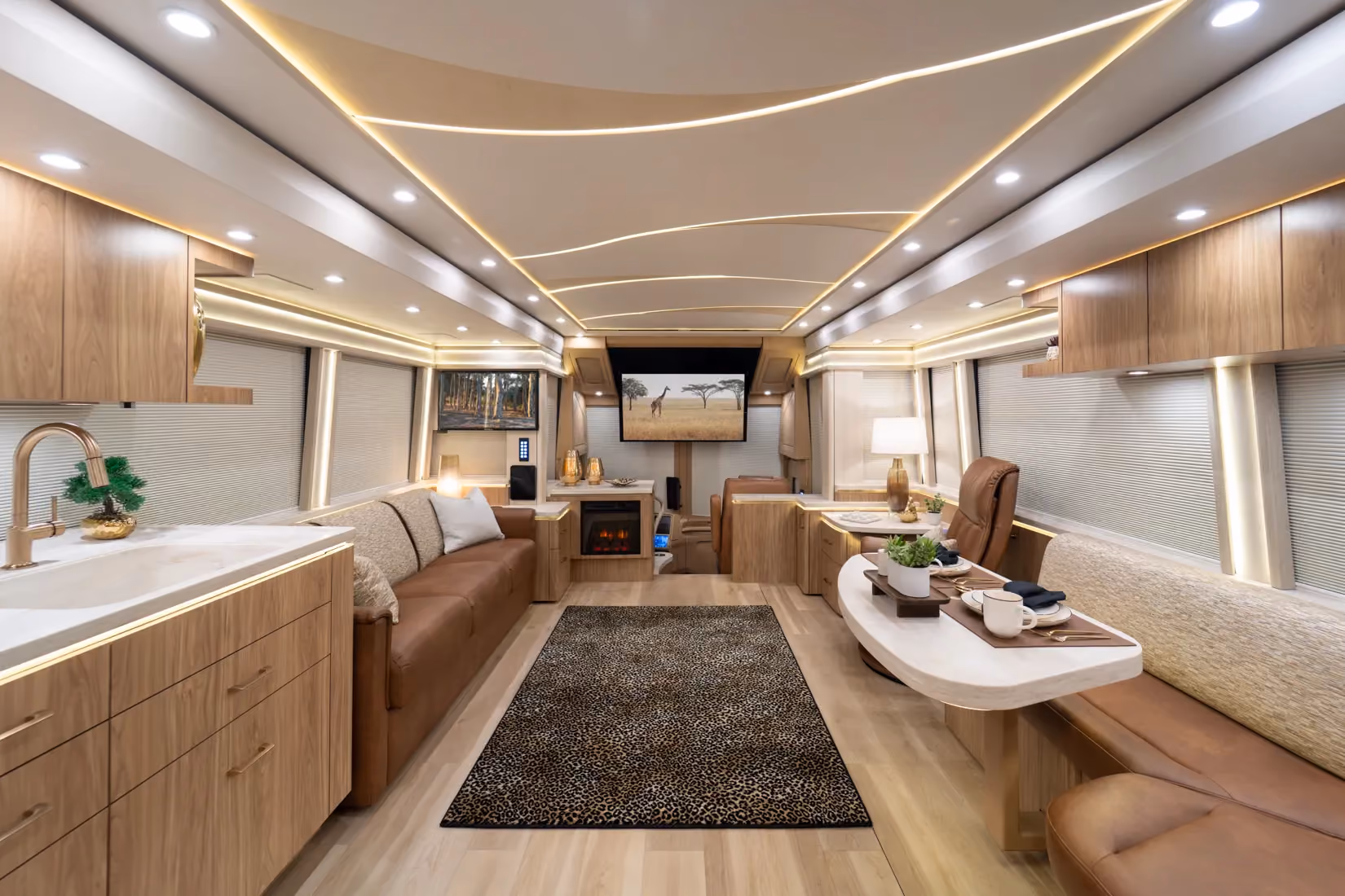 Interior of Marathon Coach #1409 | Luxury Motorcoach for Sale